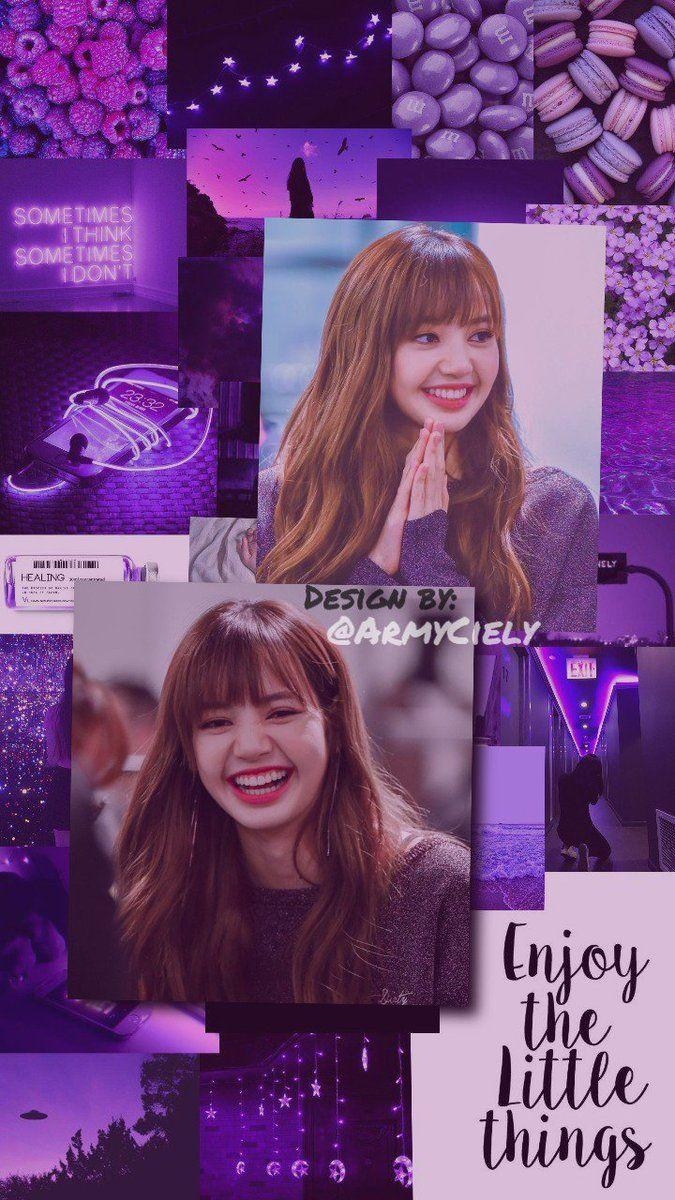 680x1200 wallpaper #purple #aesthetic #lisa #blackpink. Suga in 2019, Phone