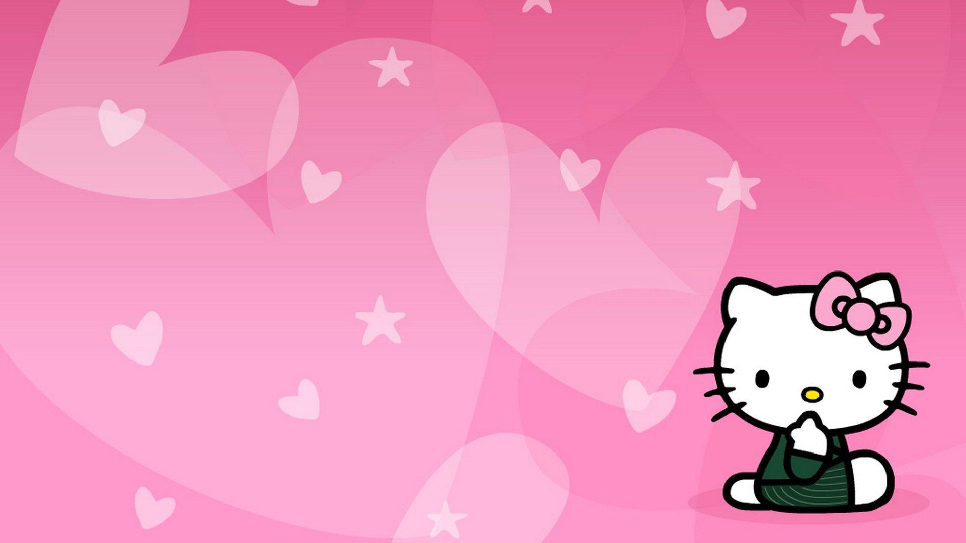 1920x1080 Kitty Wallpaper For Desktop. Best HD Wallpaper. HD cute wallpaper, Hello kitty background, Hello kitty wallpaper, Desktop