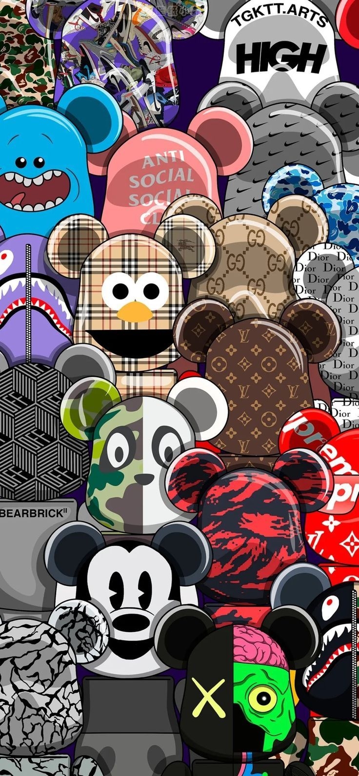 740x1600 Kaws iPhone Wallpaper, Phone