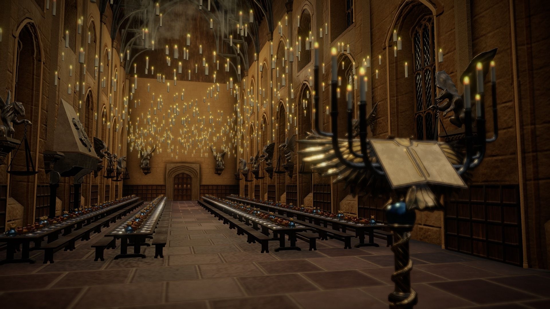 1920x1080 Harry Potter great hall (Animated), Desktop