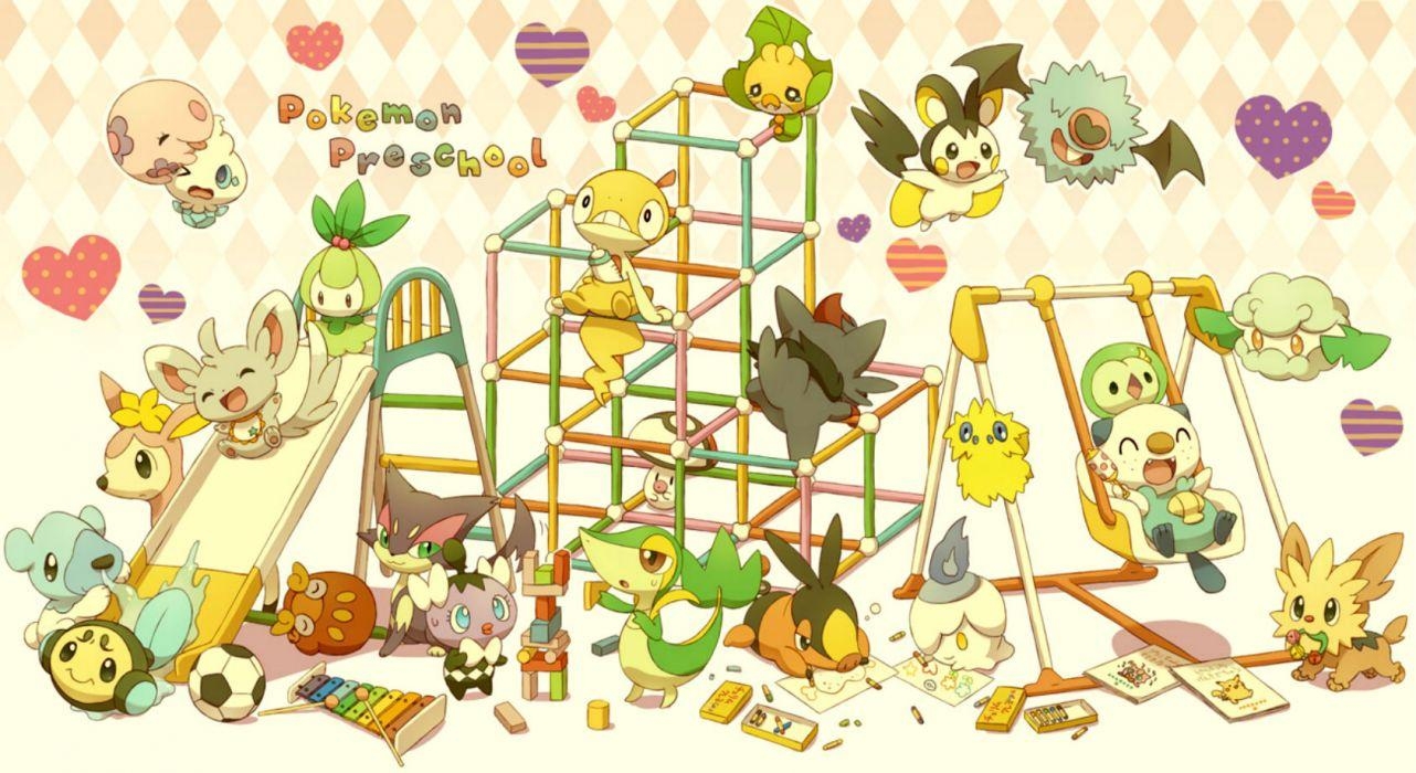 1290x700 Pokemon cubchoo emolga foongus gothita jippe joltik litwick minccino, Desktop