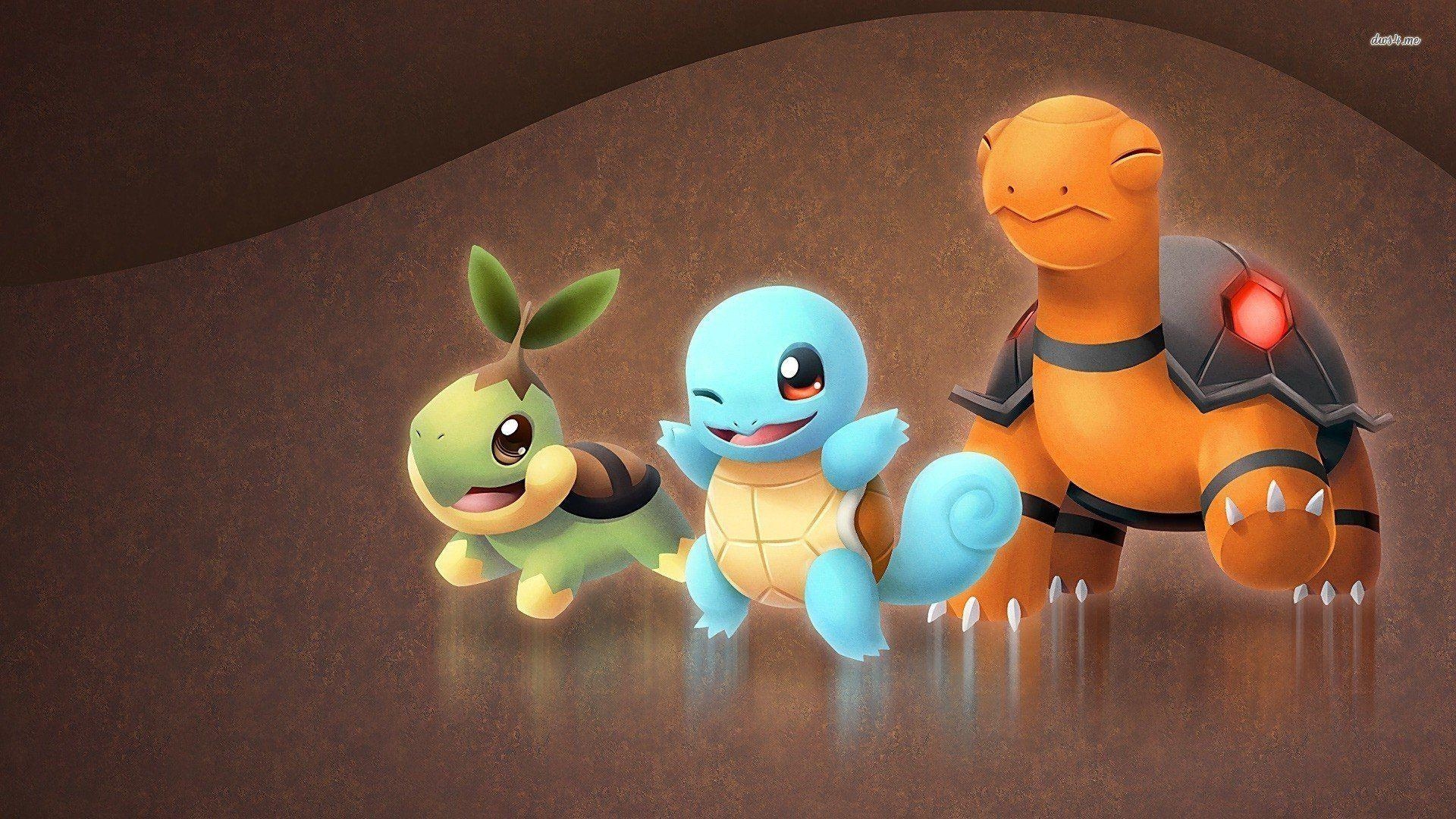 1920x1080 Torkoal Squirtle Turtwig, Desktop