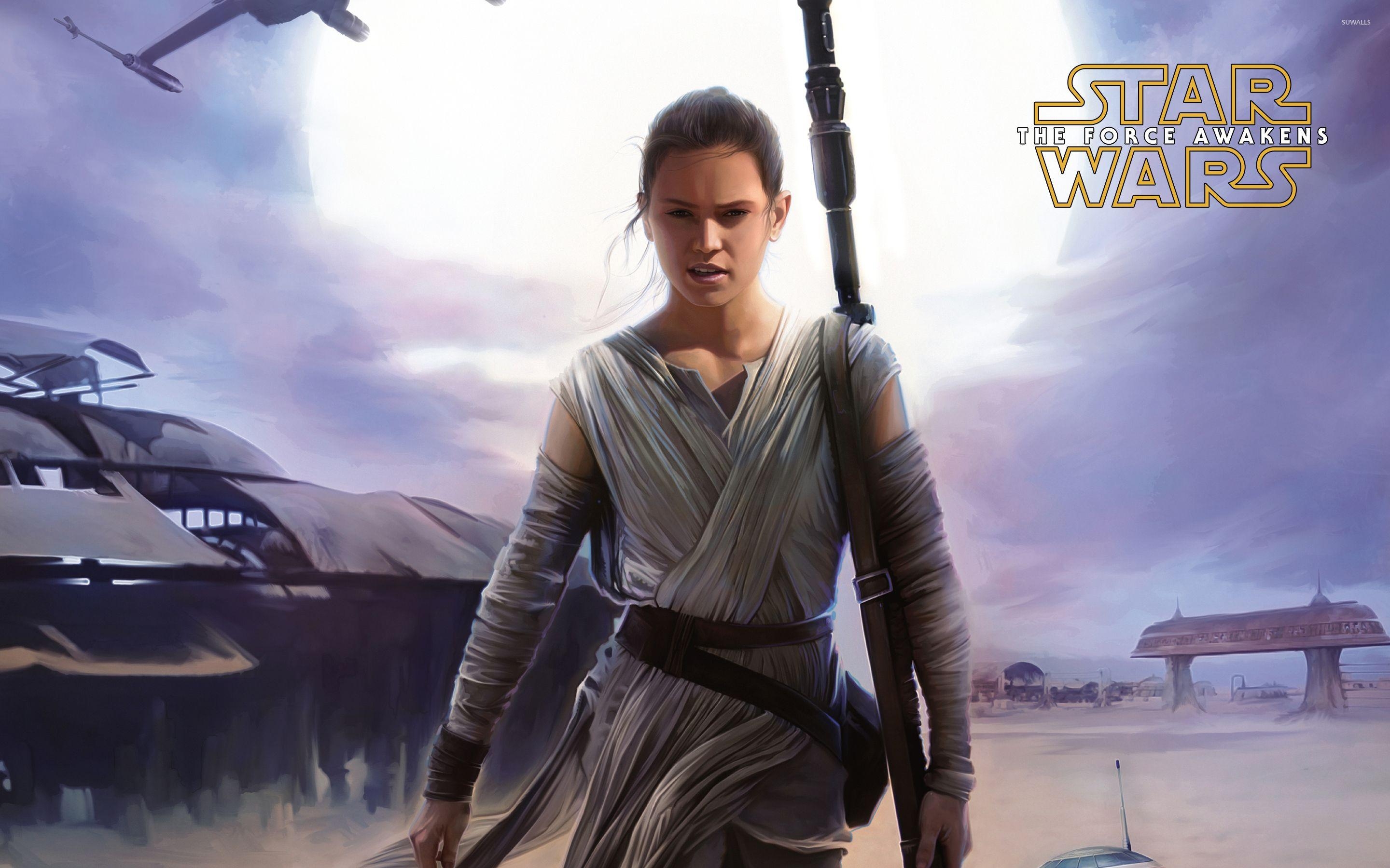 2880x1800 Rey in Star Wars: The Force Awakens wallpaper wallpaper, Desktop