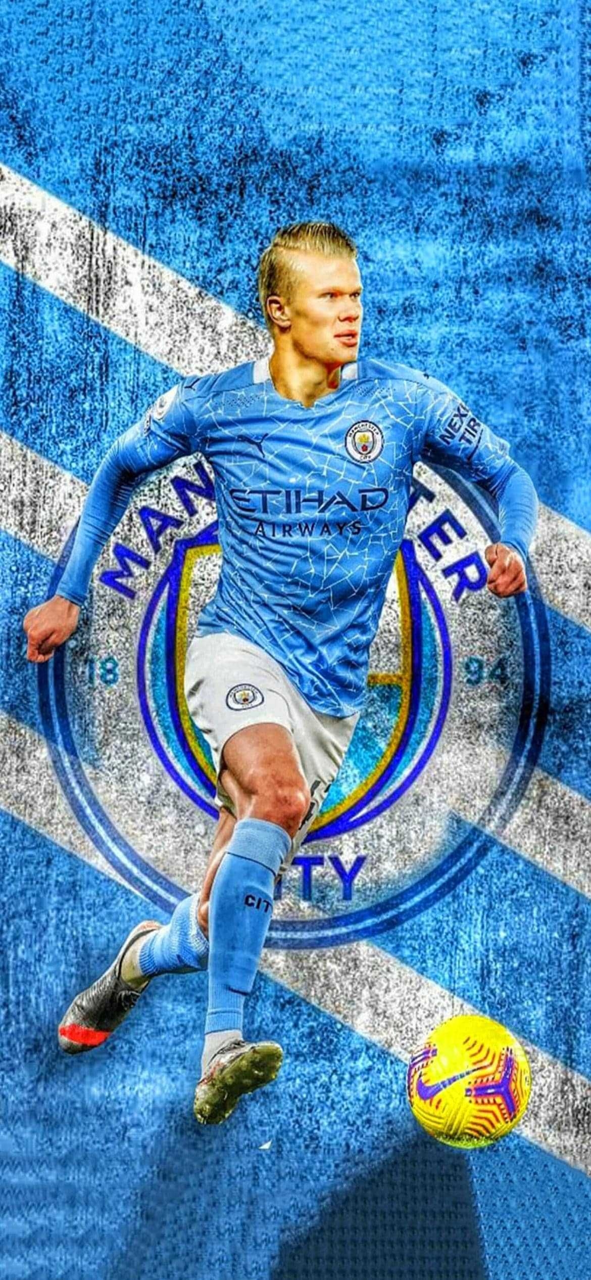 1170x2540 Erling Haaland Wallpaper. City wallpaper, Manchester city wallpaper, Swag cartoon, Phone