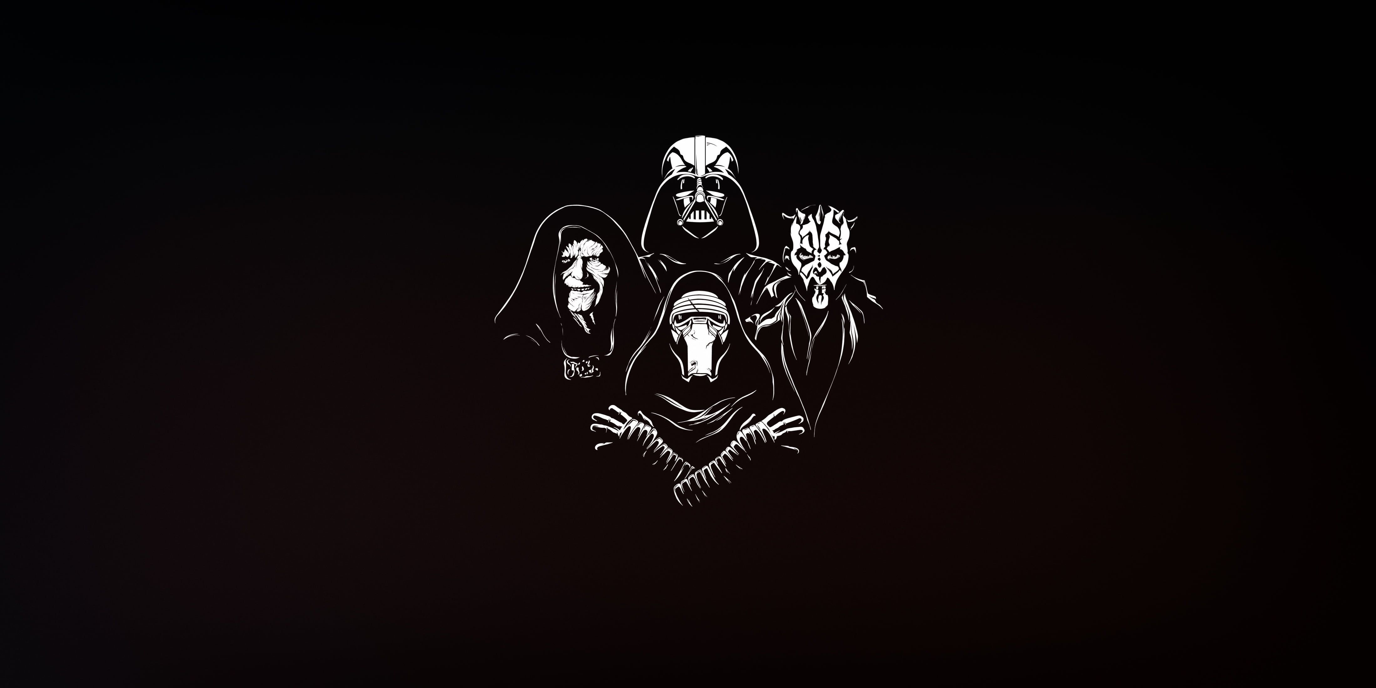 4400x2200 minimalism #Sith Star Wars #artwork simple background Darth Maul Emperor Palpatine Darth Vader Ky. Star wars artwork, Star wars background, Darth vader wallpaper, Dual Screen