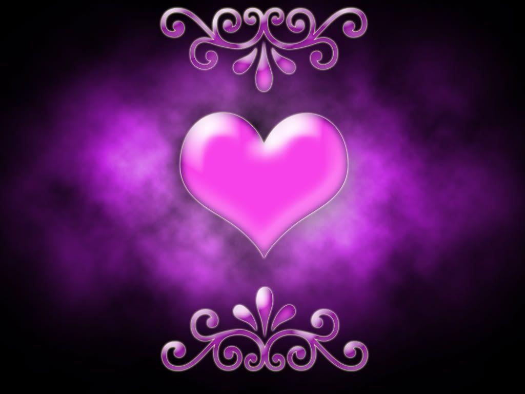 1030x770 Purple Heart Background, Desktop