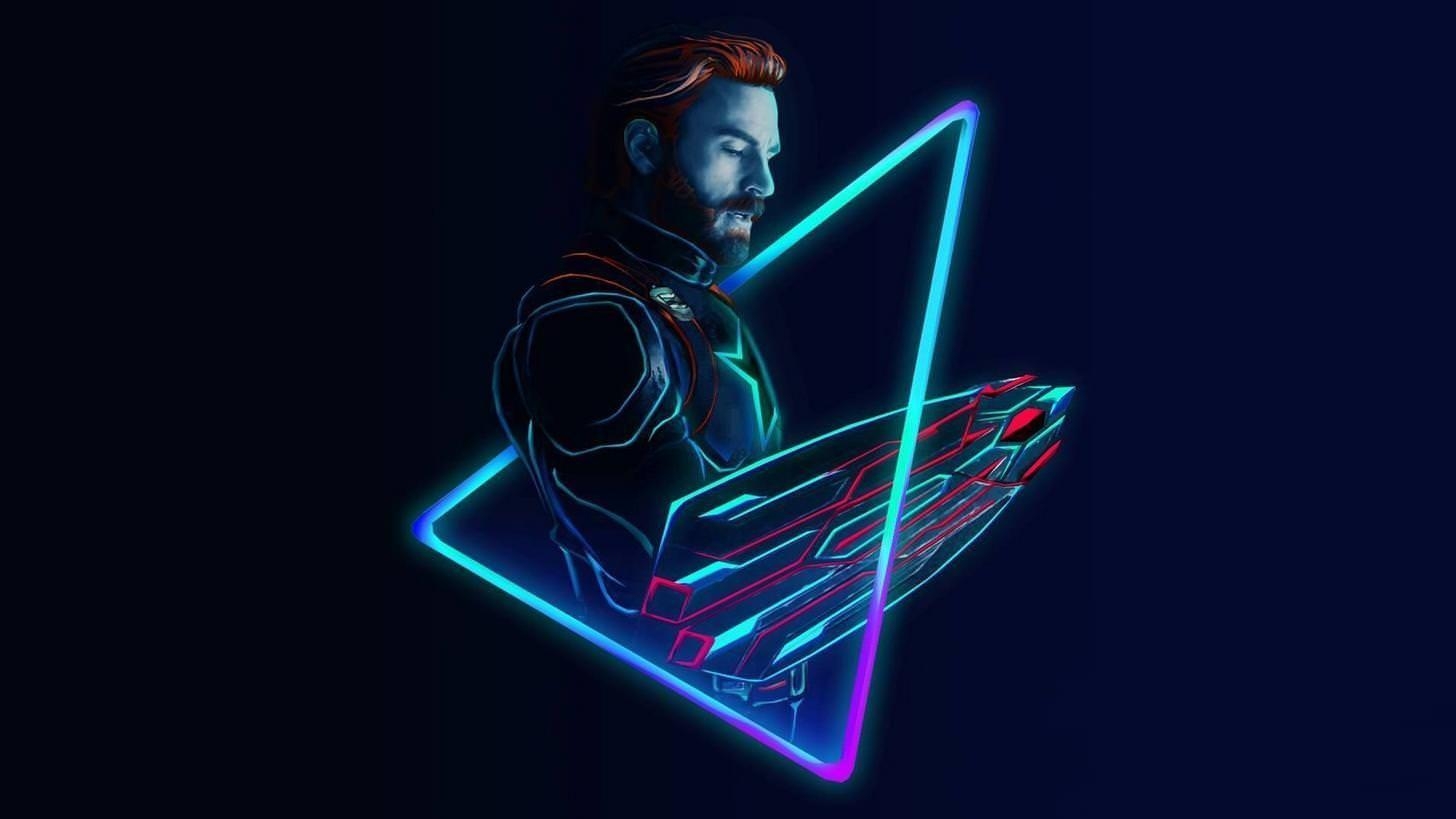 1460x820 Neon Avengers 1920x1080 Desktop Wallpaper based on artwork, Desktop