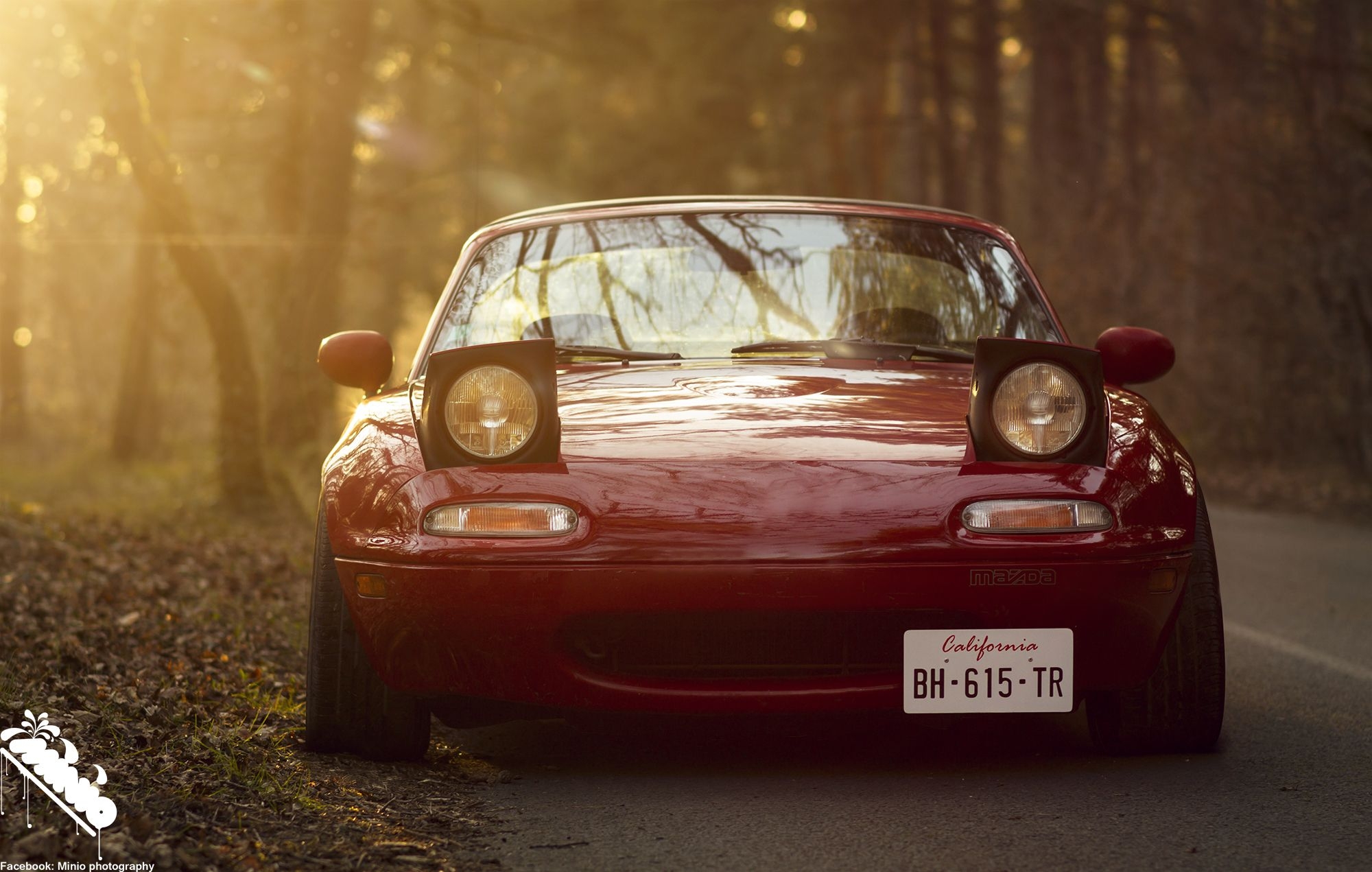 2000x1280 Wallpaper, California, sunset, sunlight, low, Mazda, miata, lowered, mx Stance, minio, Desktop