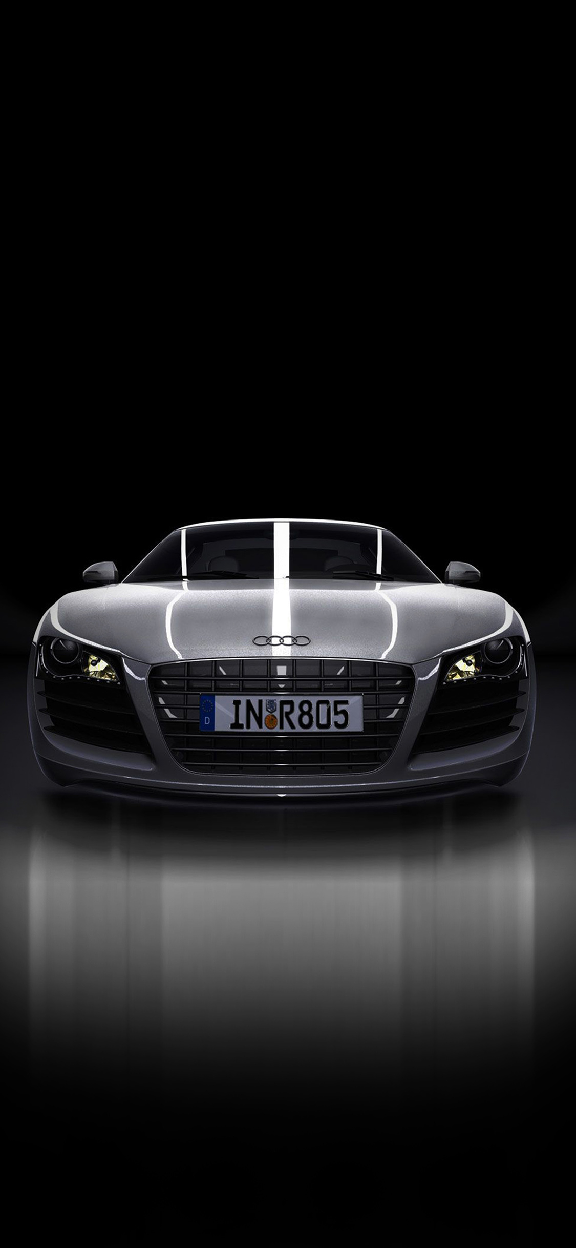 1130x2440 iPhone X wallpaper. audi supercar dark black illustration art, Phone