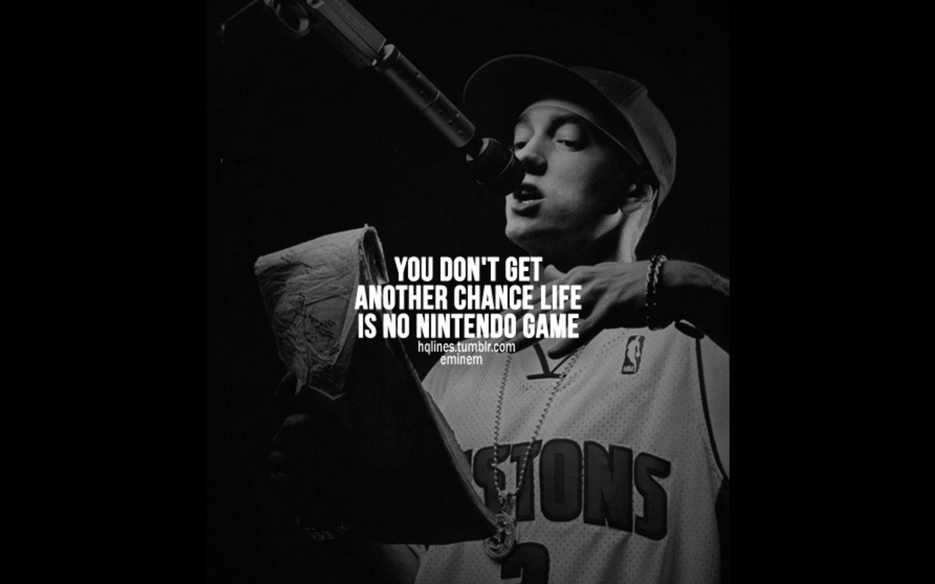 1920x1200 Download Eminem In Pistons Jersey Wallpaper, Desktop