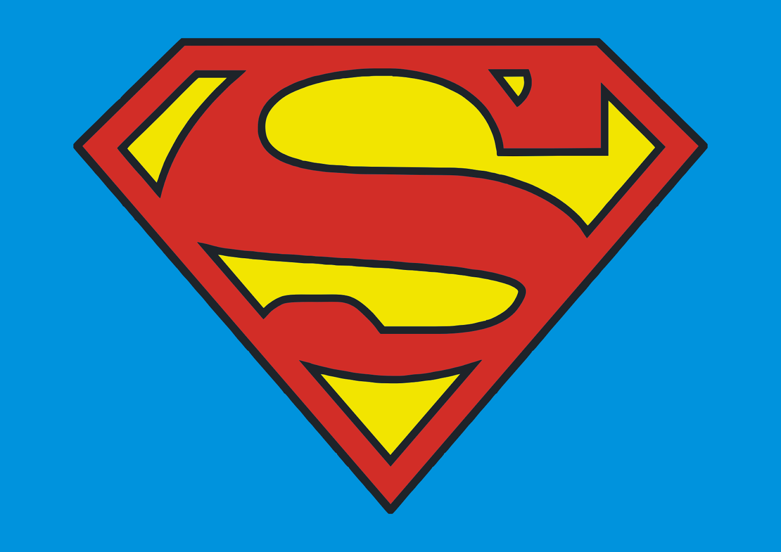 1600x1140 Logo Superman Vector. Superman logo, Desenho, Desktop