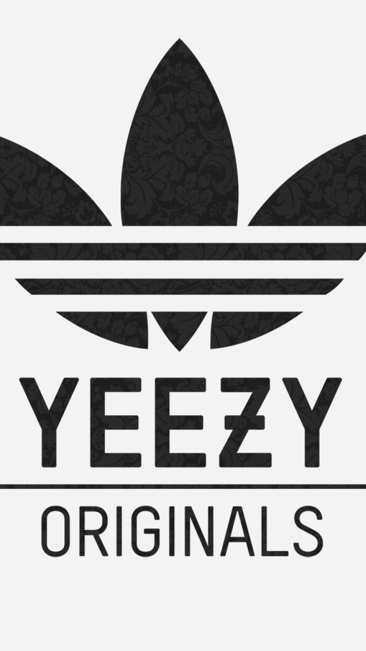 750x1340 Download Wallpaper  Adidas, Yeezy, Logo iPhone 6 HD Background. iPhone7 壁紙, 壁紙, iPhone壁紙, Phone