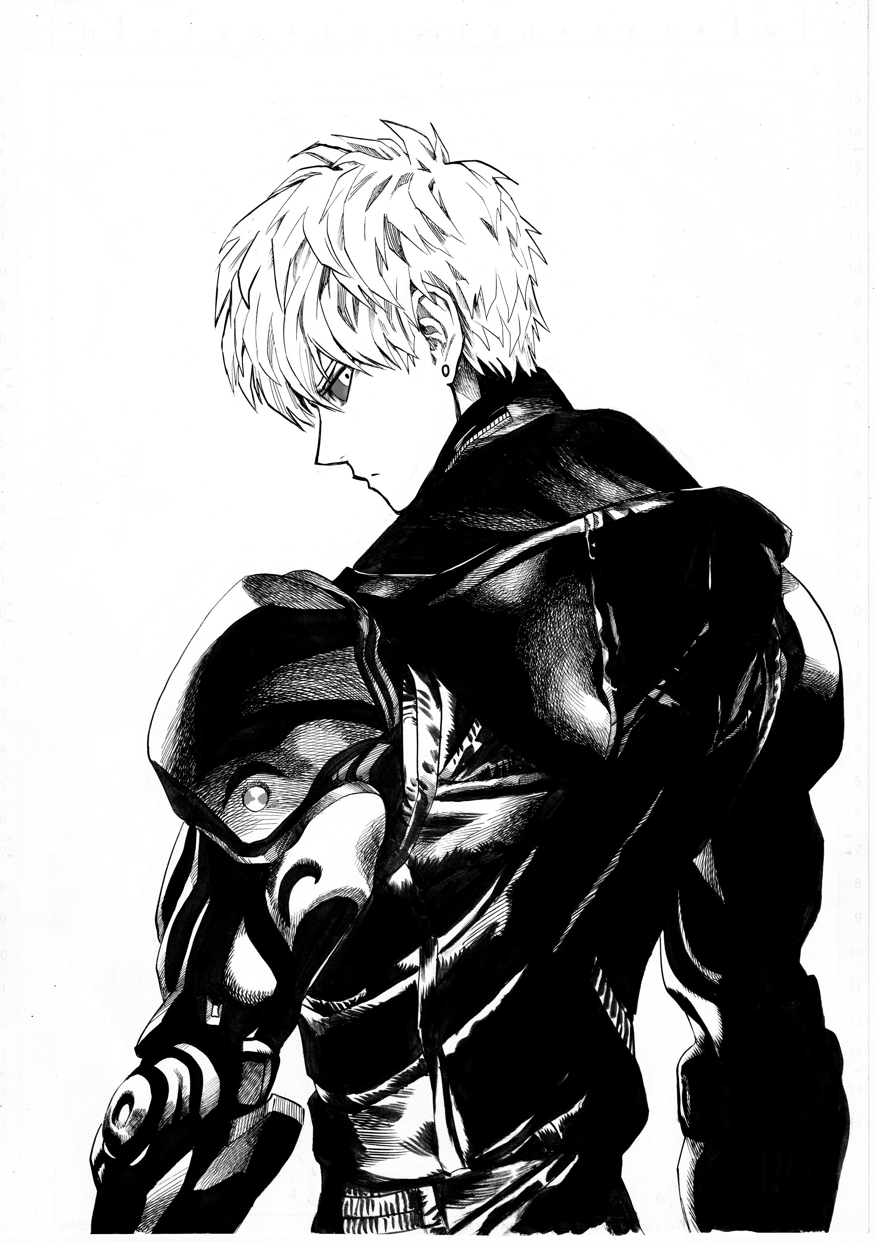 2900x4100 genos Punch Man Wallpaper, Phone