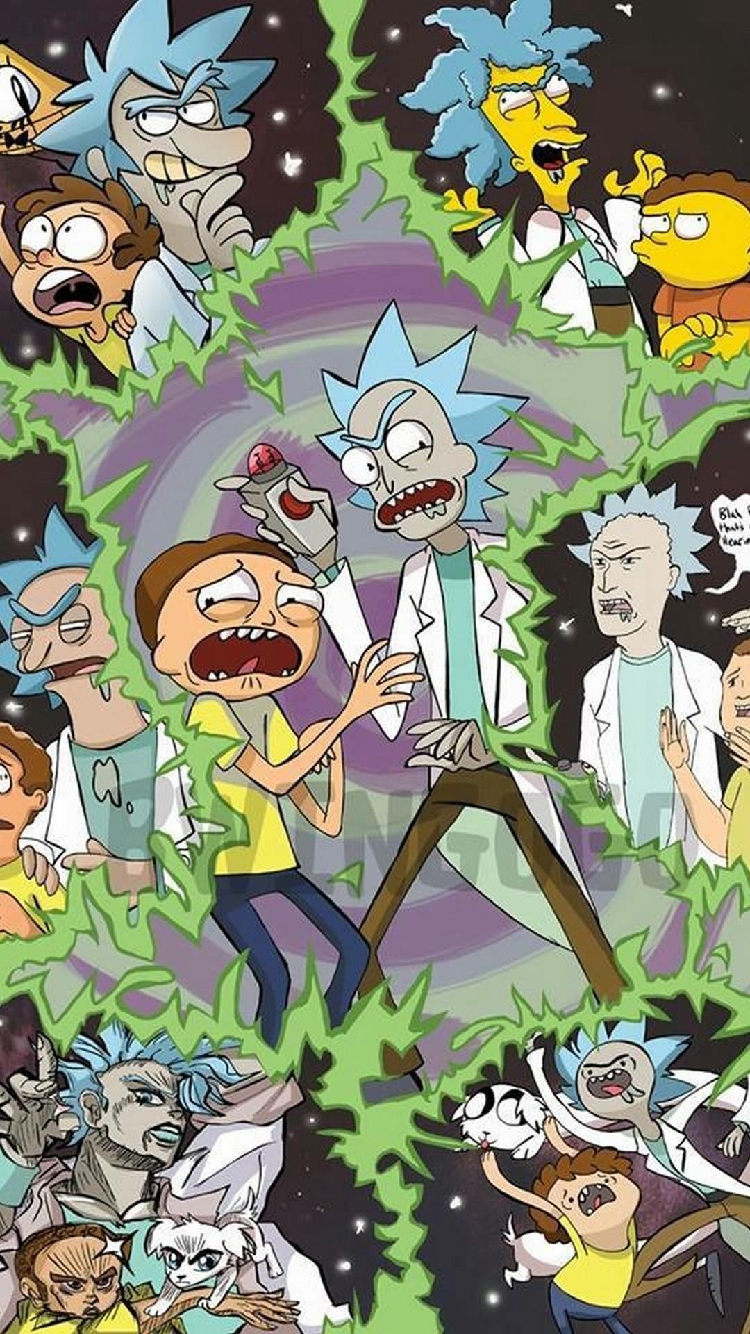 1080x1920 Rick And Morty Cartoon iPhone Wallpaper 3D iPhone Wallpaper, Phone