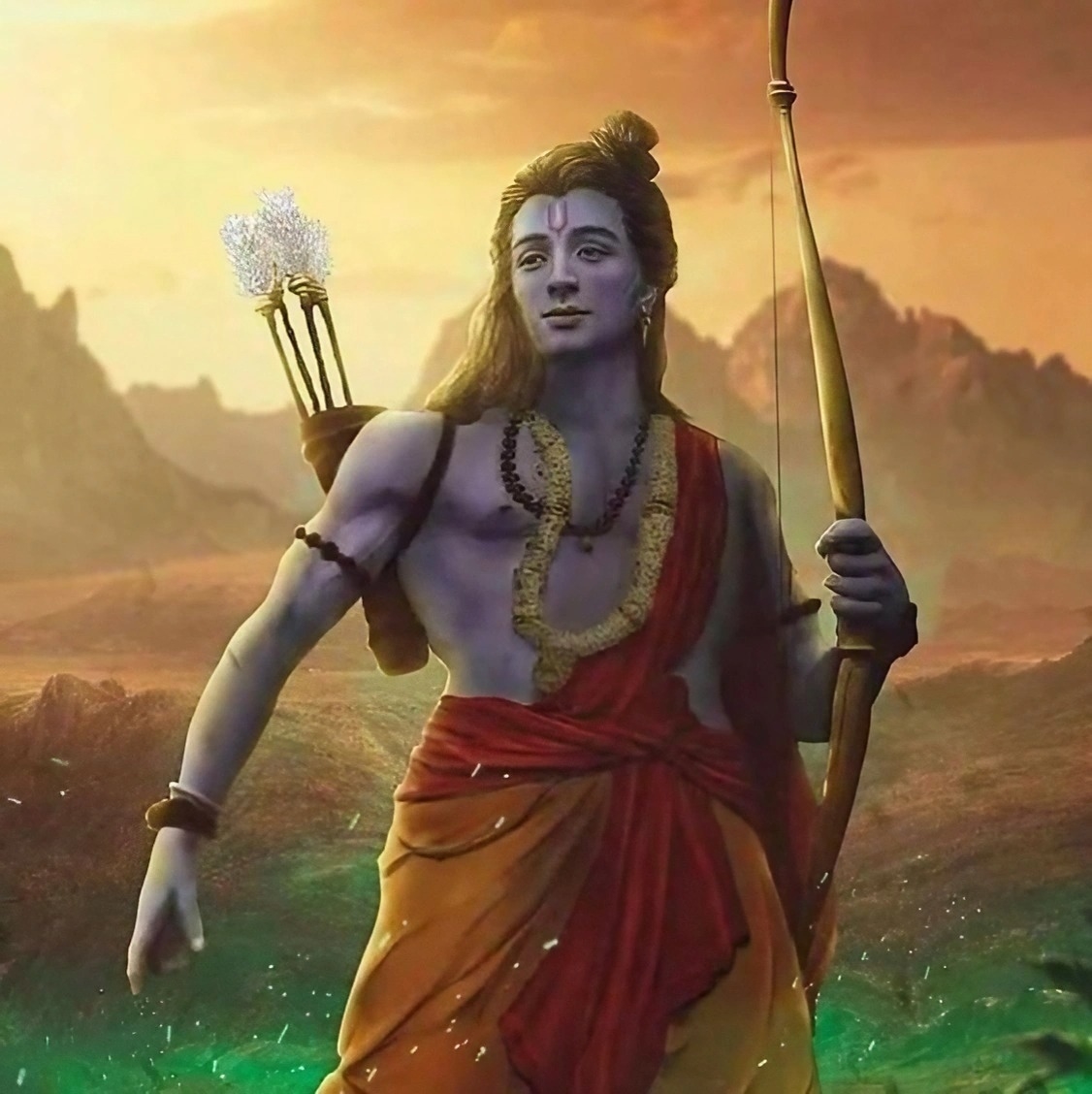 1130x1130 Animated lord ram Wallpaper Download, Phone