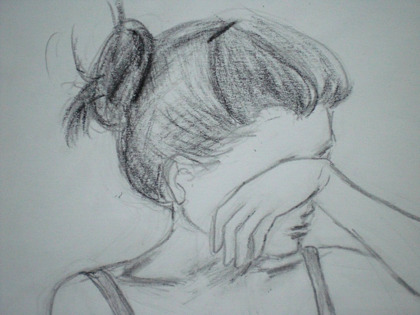 1600x1200 Sad Girl Sketch Wallpaper Sad Girl Sketch Wallpaper Heart, Desktop