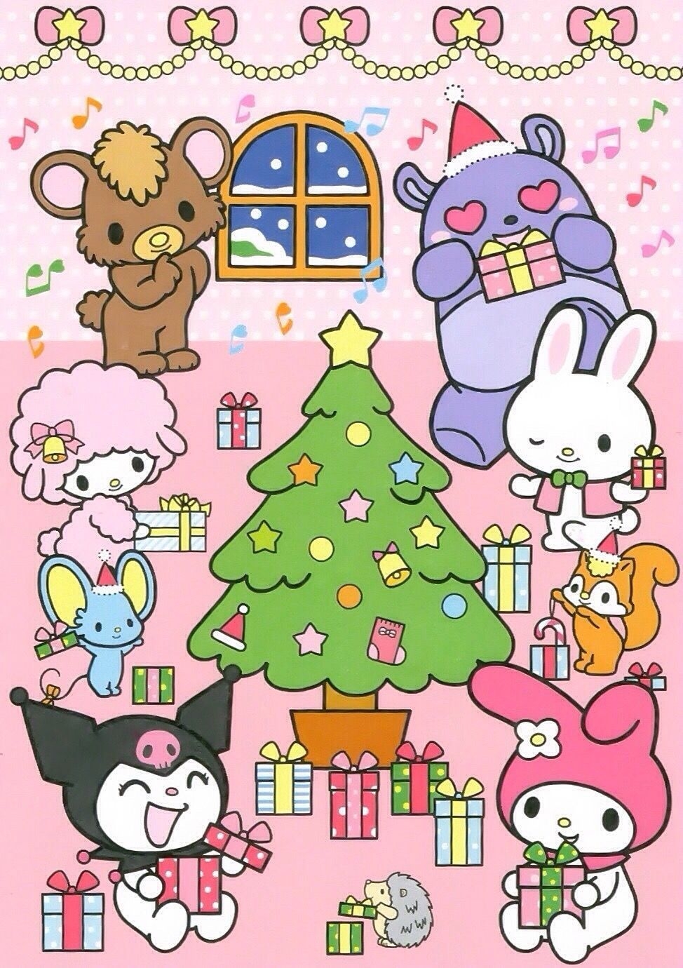 980x1380 My Melody & Kuromi Christmas. Hello kitty picture, Hello kitty wallpaper, My melody wallpaper, Phone