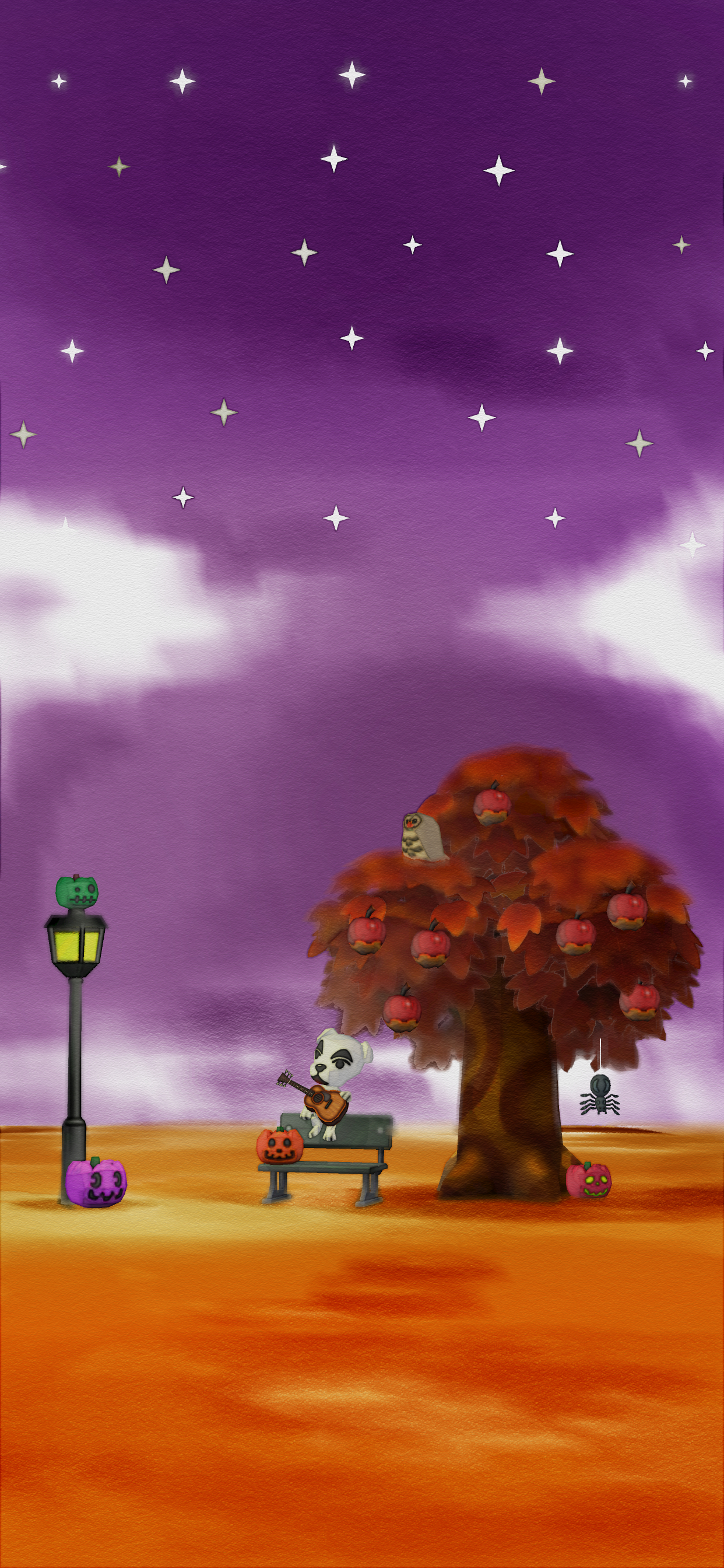 1250x2690 Happy first day of Fall! I made a Fall K.K. slider phone wallpaper, Phone