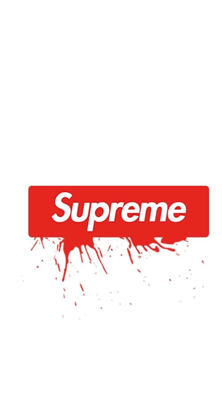 720x1280 Download Supreme Logo With Red Paint Splatters Wallpaper, Phone