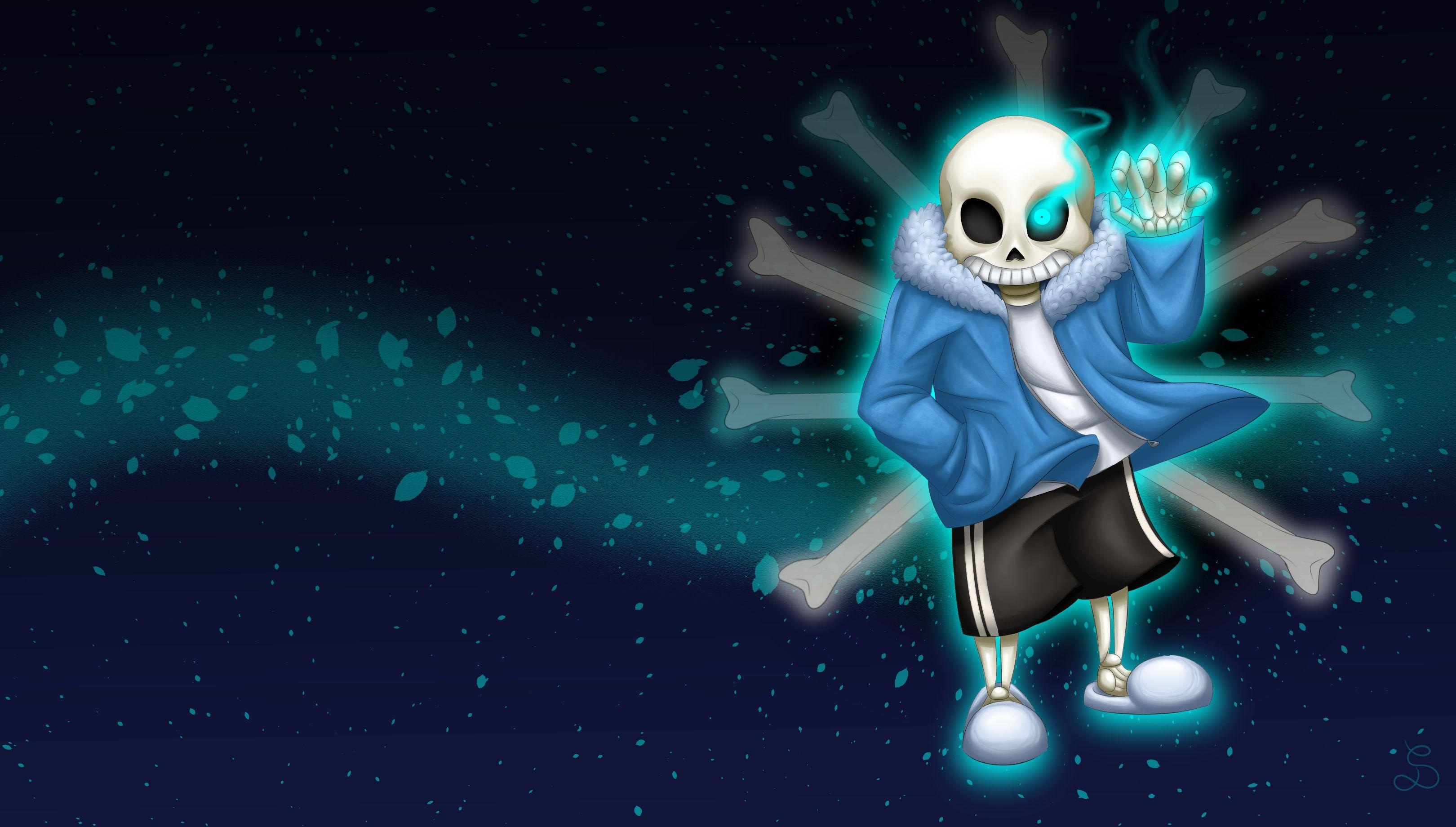 3240x1840 Undertale Wallpaper (Sans), Desktop