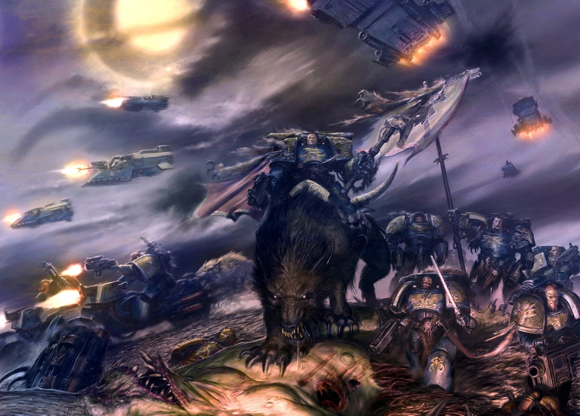 2000x1440 Space Wolves Wallpaper, Desktop