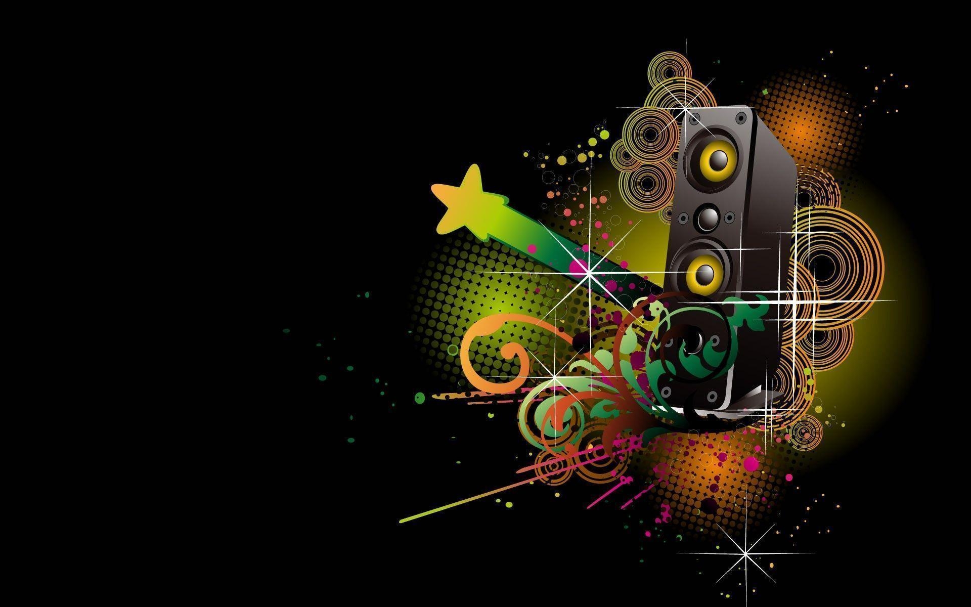 1920x1200 Awesome Abstract Background Music, Desktop