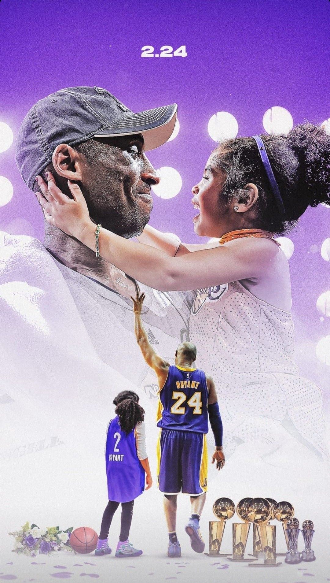 1080x1910 Kobe and Gigi Bryant wallpaper. Kobe bryant picture, Kobe bryant wallpaper, Kobe bryant poster, Phone