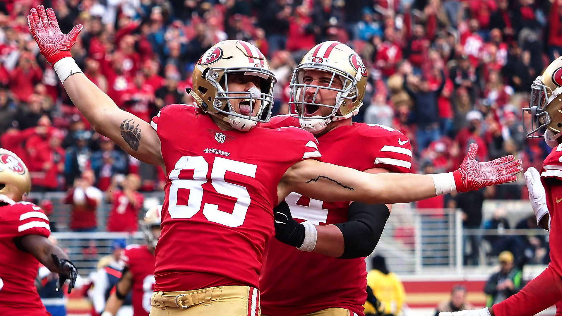 1920x1080 49ers' George Kittle and Joe Staley recognized on PFF's top, Desktop