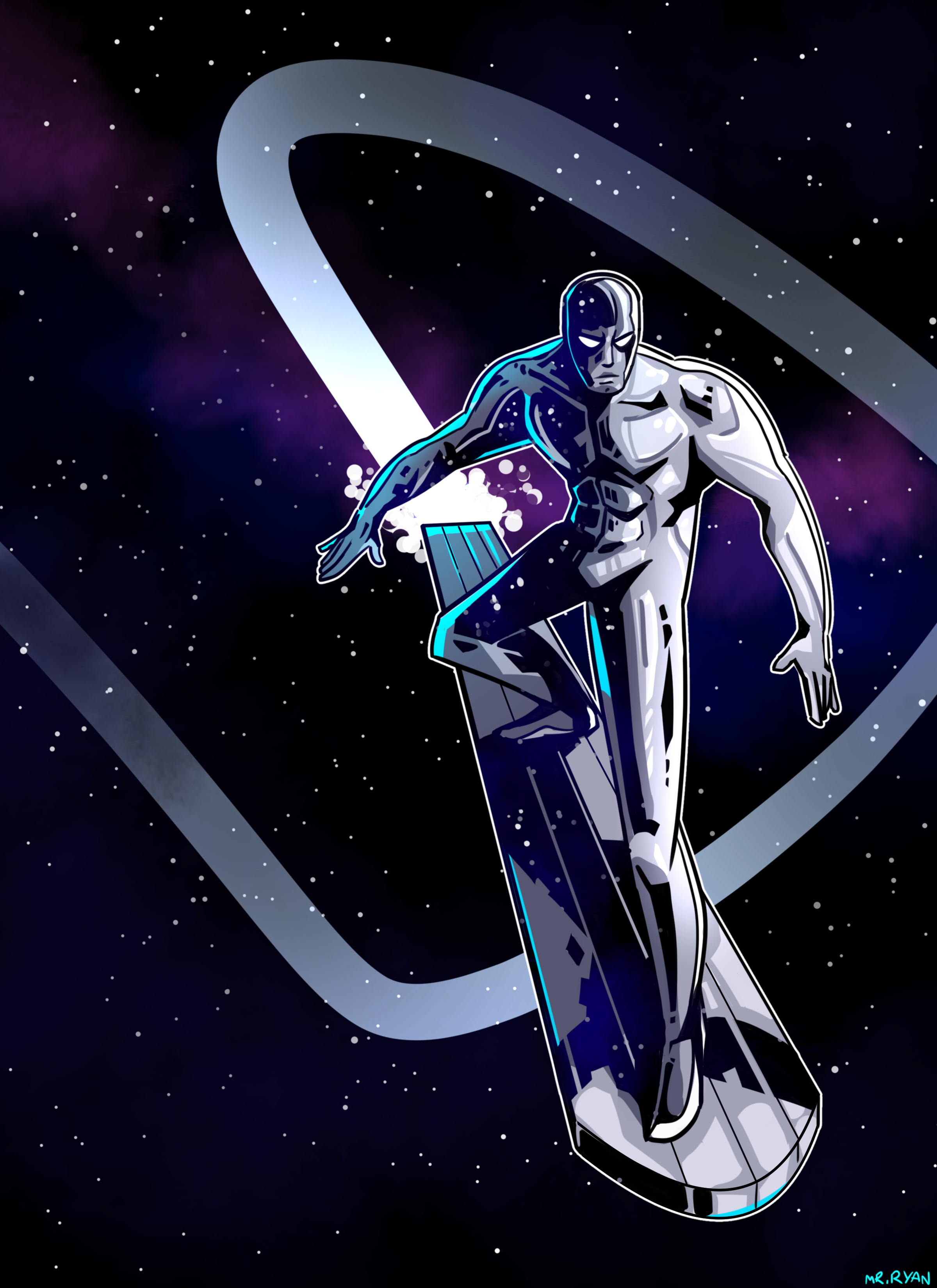 2400x3300 Silver Surfer by M1sterRyan on Newgrounds, Phone