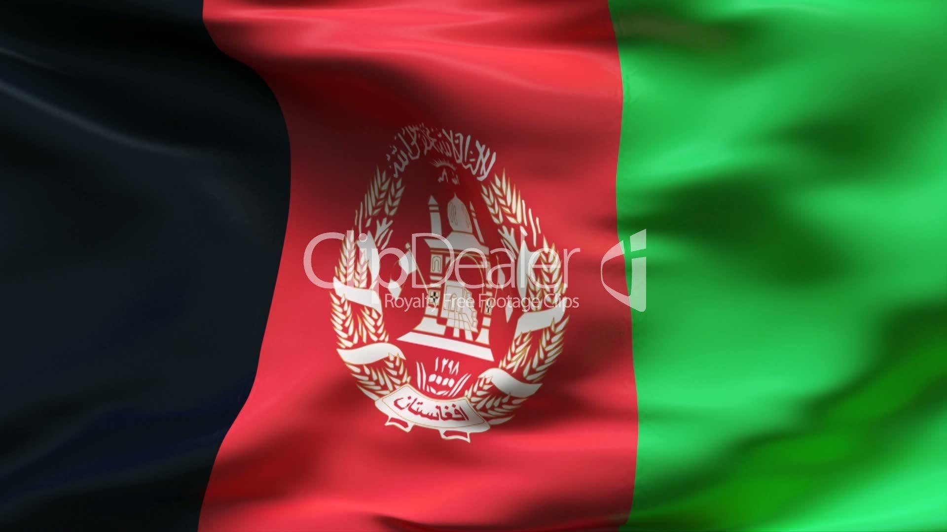 1920x1080 Creased Satin AFGHANISTAN Flag In Wind In Slow Motion: Royalty Free, Desktop