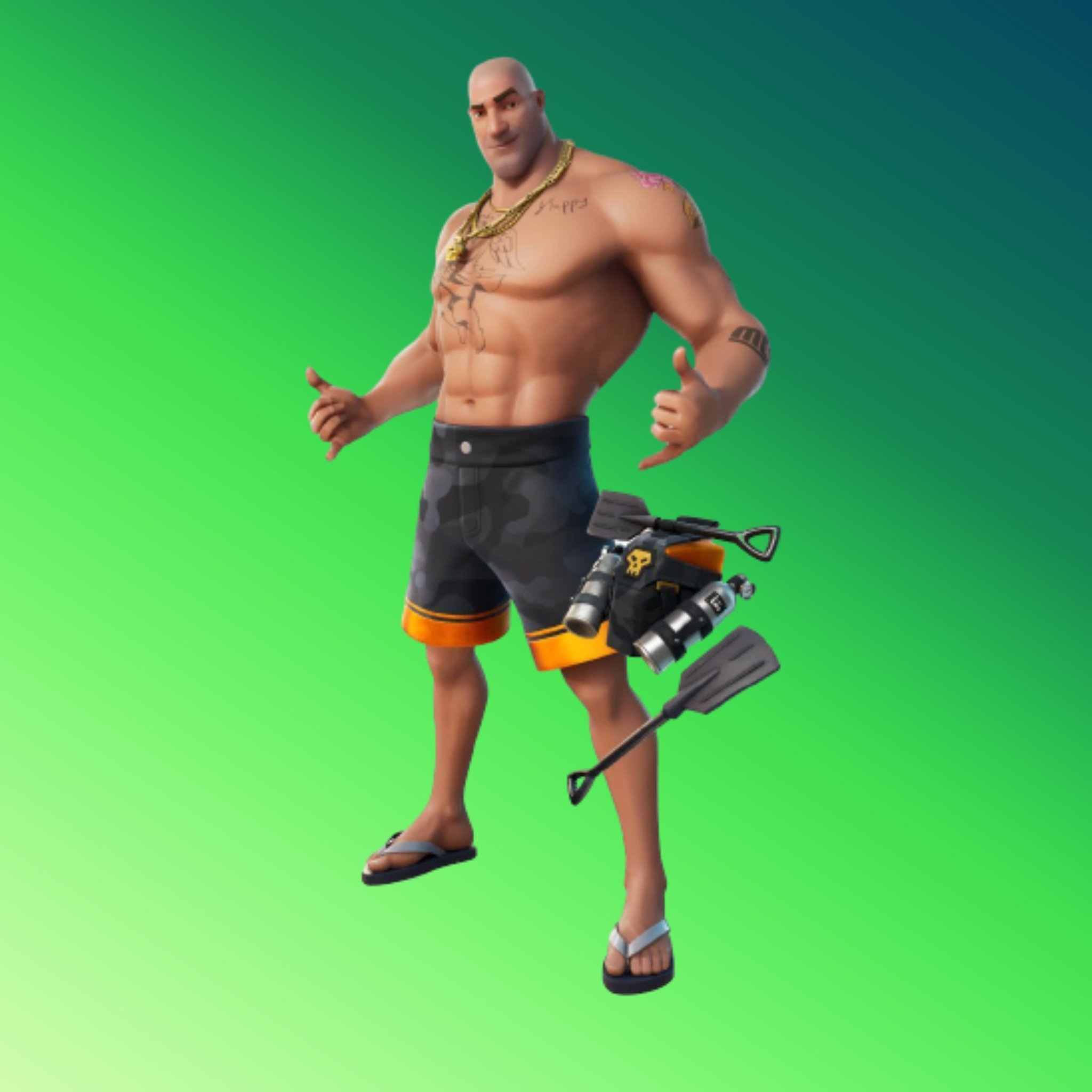 2050x2050 Beach Brutus Fortnite wallpaper, Phone