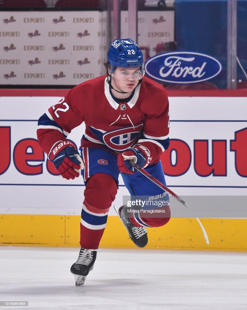 820x1030 Cole Caufield Of The Montreal Canadiens Skates During Warm Up Prior. News Photo, Phone