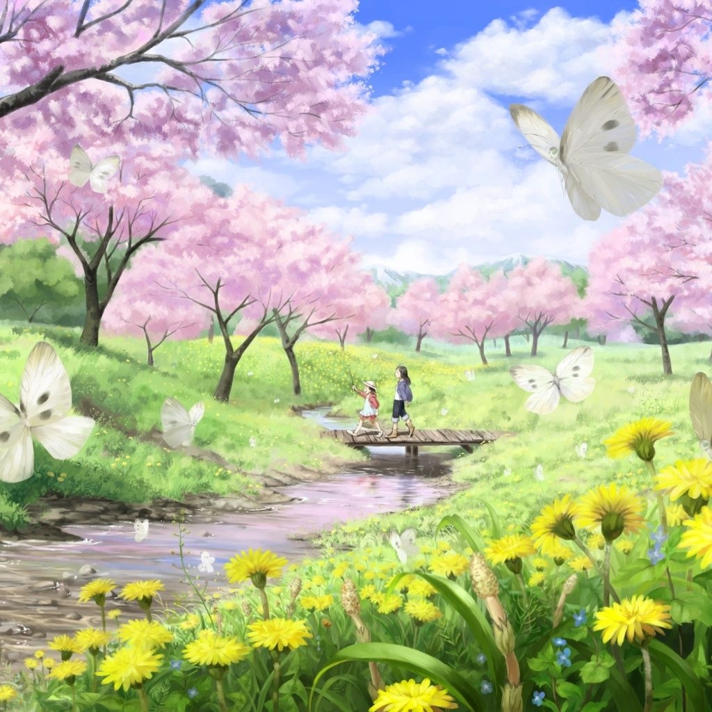 1030x1030 Free Spring Wallpaper for iPad, Phone