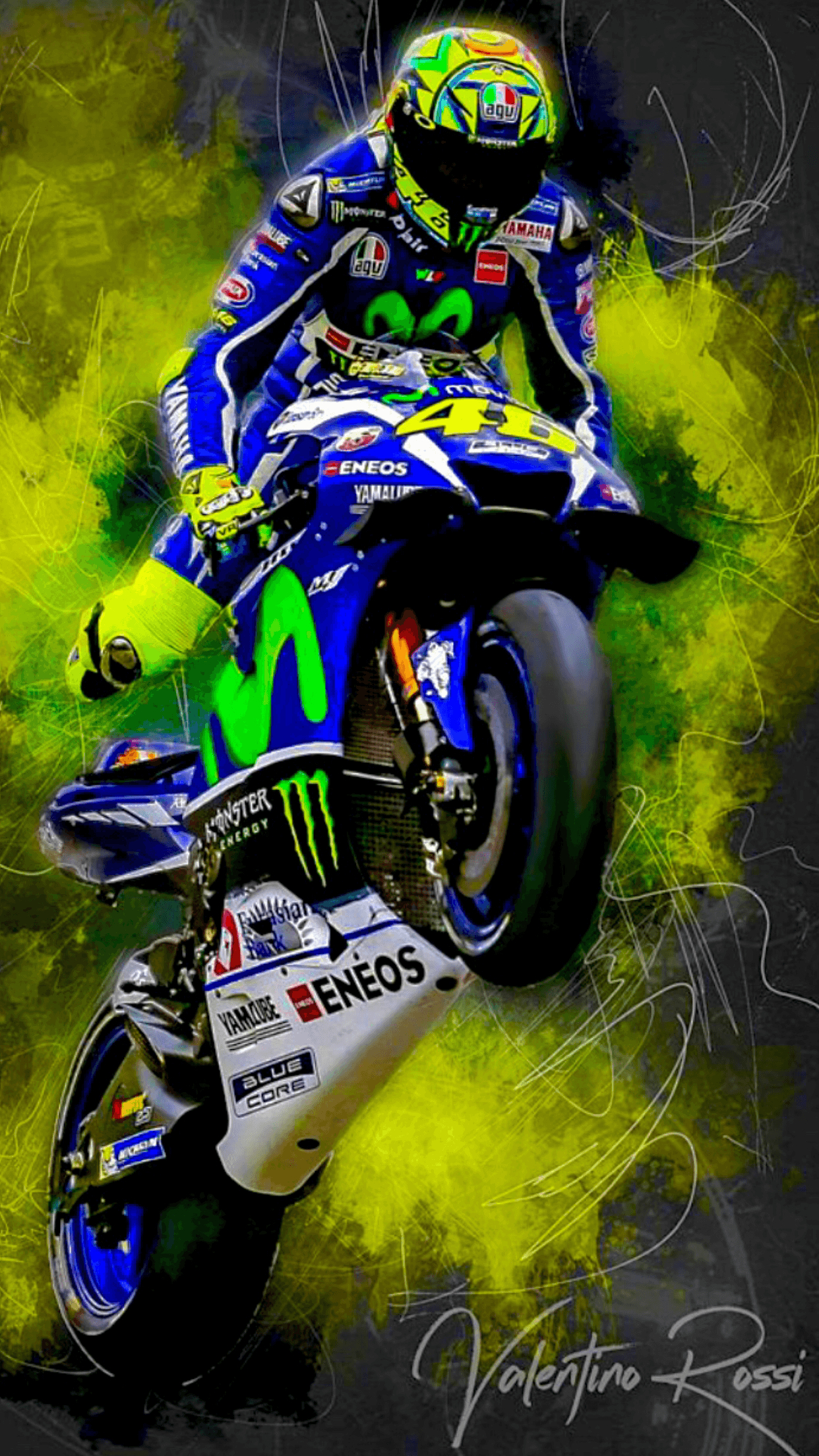 1250x2210 Idea by Thomas Rücker on VR 46. Motorcycle wallpaper, Valentino rossi yamaha, Valentino rossi, Phone