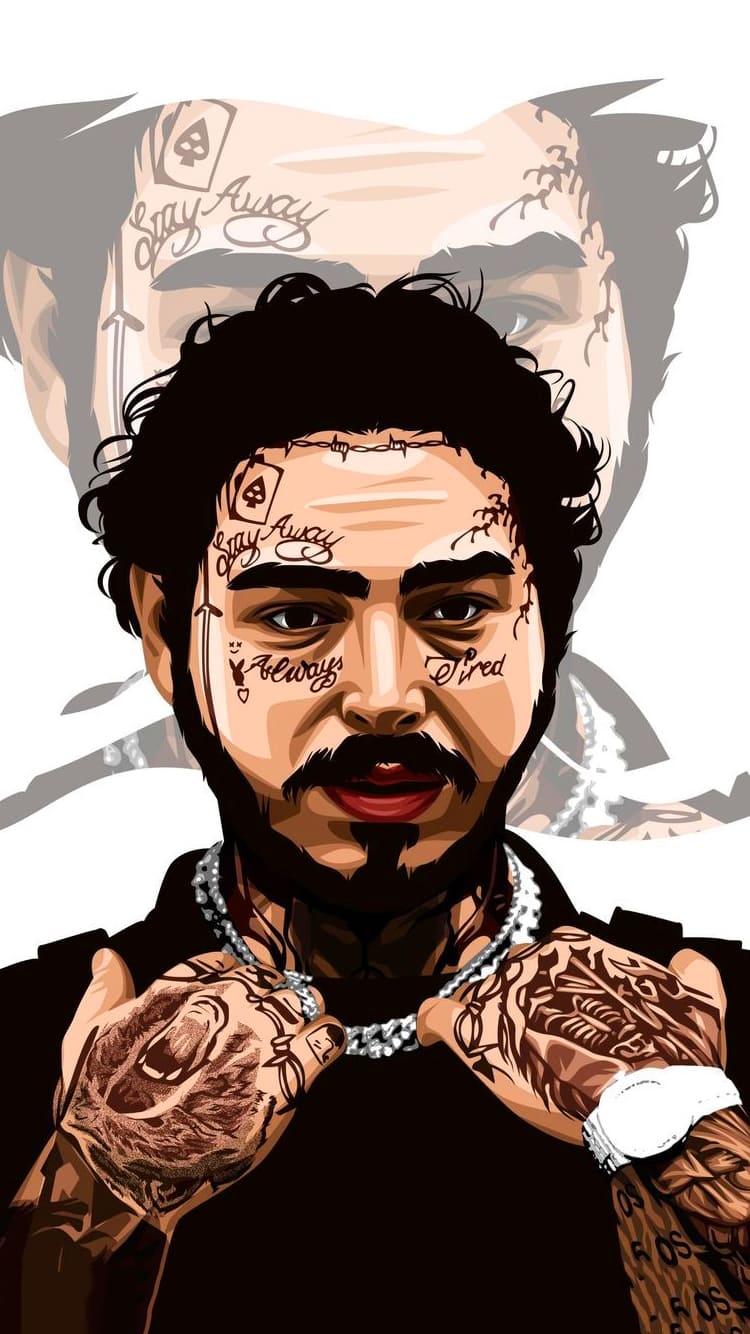 750x1340 Post Malone Wallpaper, Phone