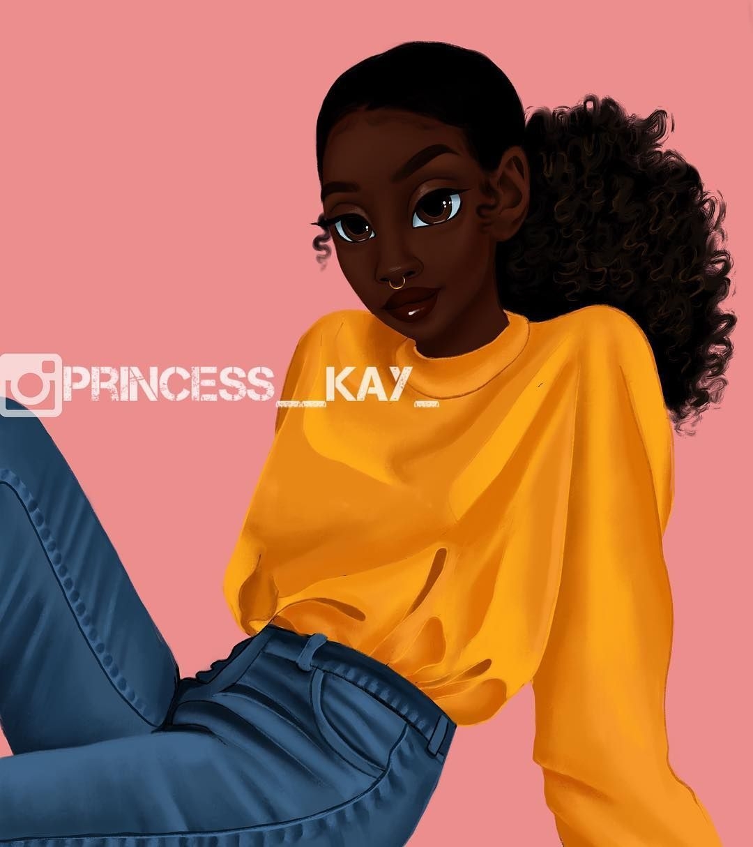 1080x1220 Free download La princesse Karibo sur Instagram Assise jolie Black girl [] for your Desktop, Mobile & Tablet. Explore Curly Girl Cartoon Wallpaper. Cartoon Wallpaper Cartoon Picture, Cartoon Background, Cartoon Wallpaper, Phone