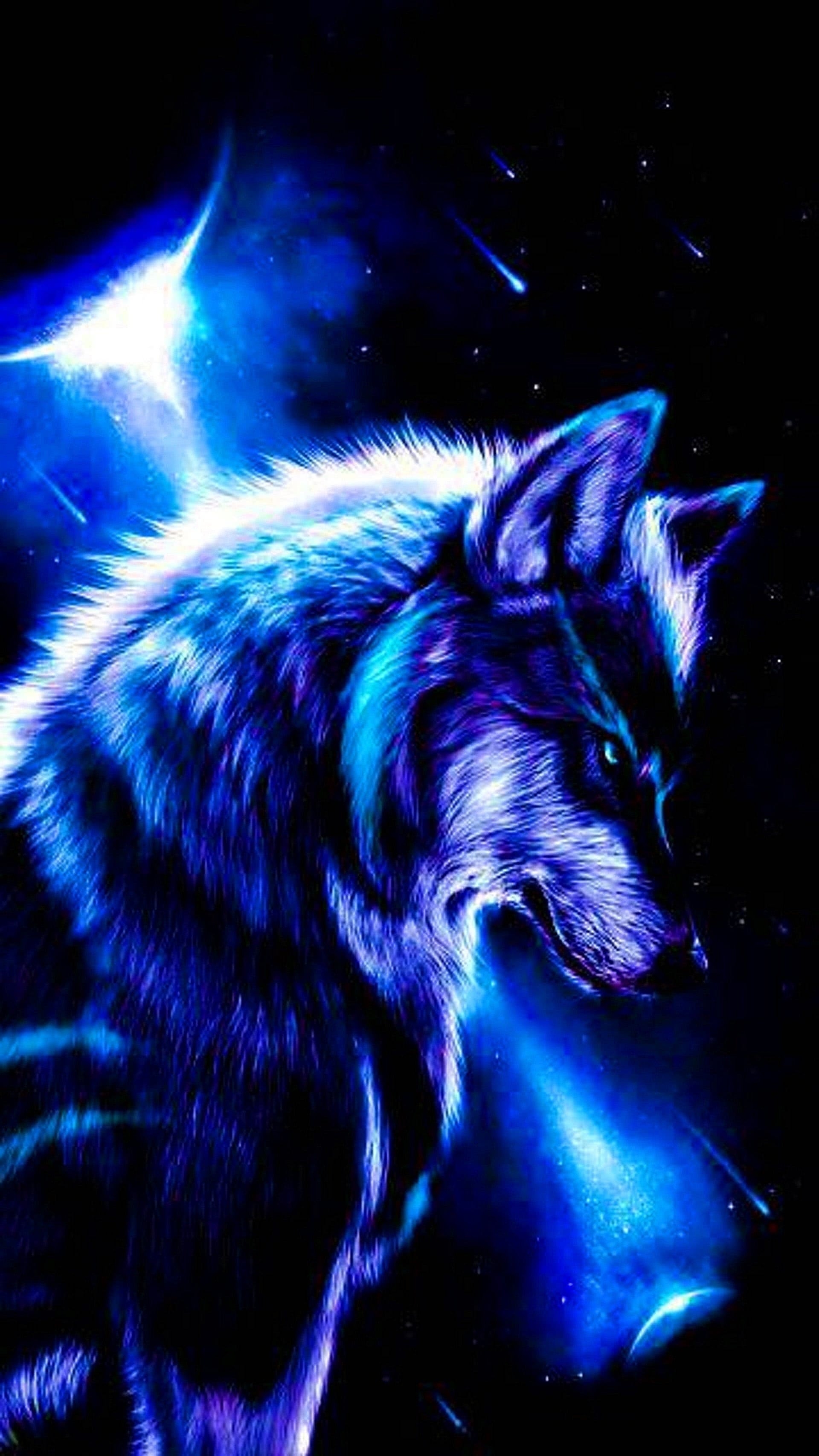 1920x3420 Blue Wolf Wallpaper, Phone