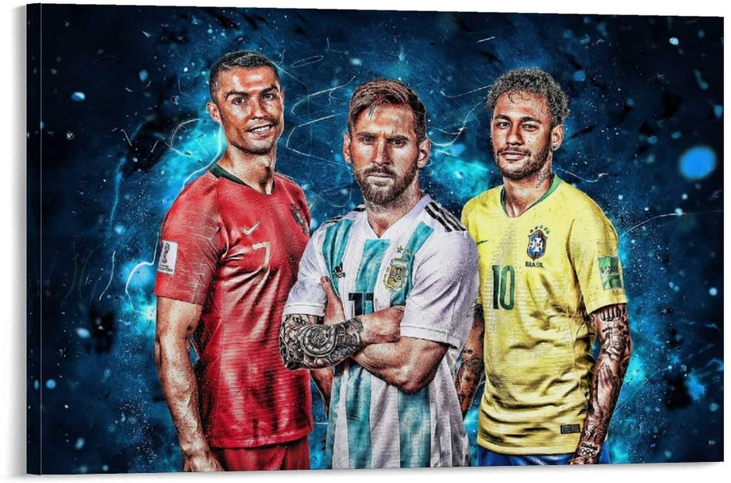 1490x990 Cristiano Ronaldo Lionel Messi Neymar Jr Wallpaper Football Comprehensive Poster Famous Sports Star Poster Poster Canvas Wall Art Print Decorative Painting Artwork 12x18inch(30x45cm), Everything Else, Desktop