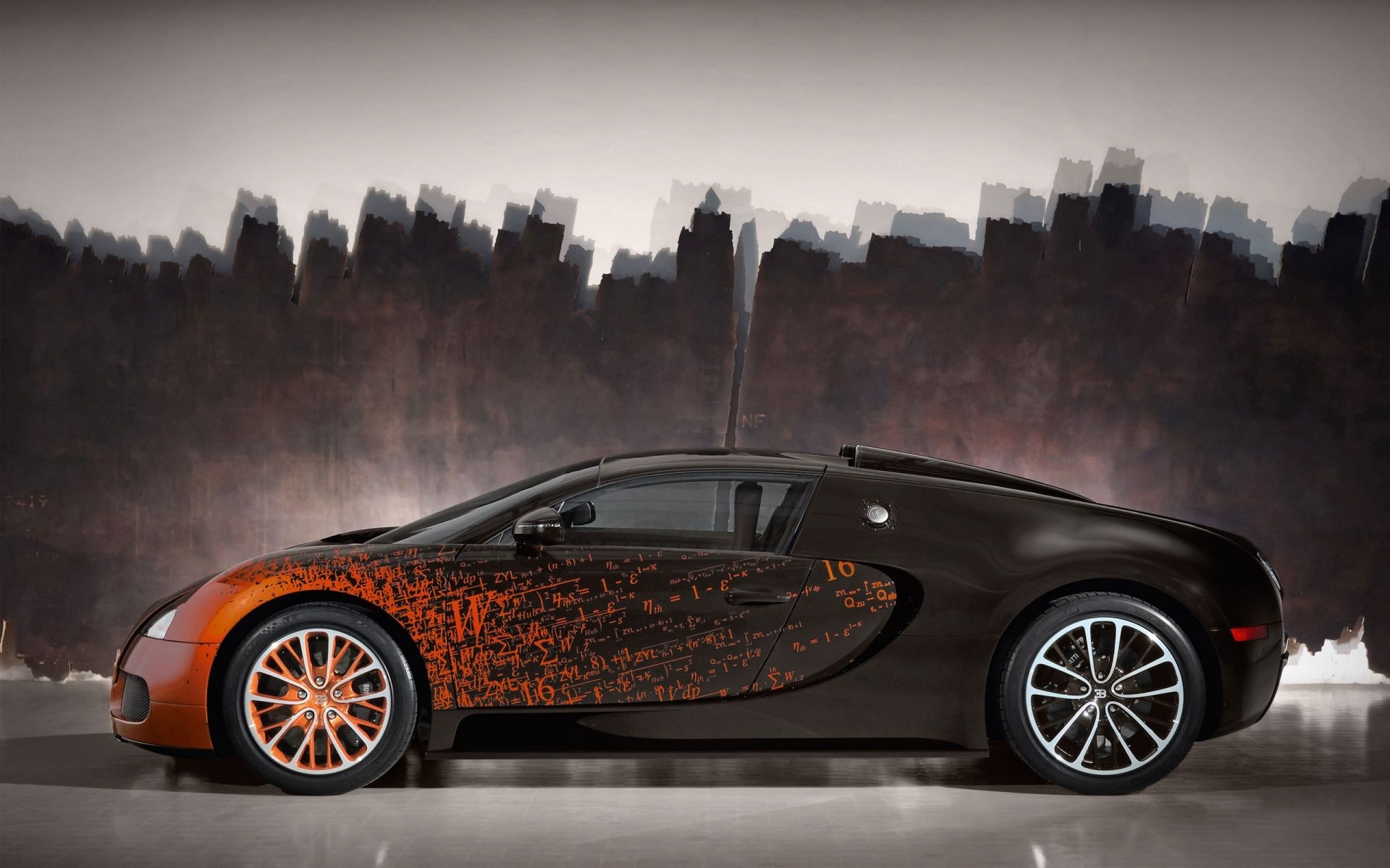 1920x1200 Fire Paint Bugati Veyron, Desktop