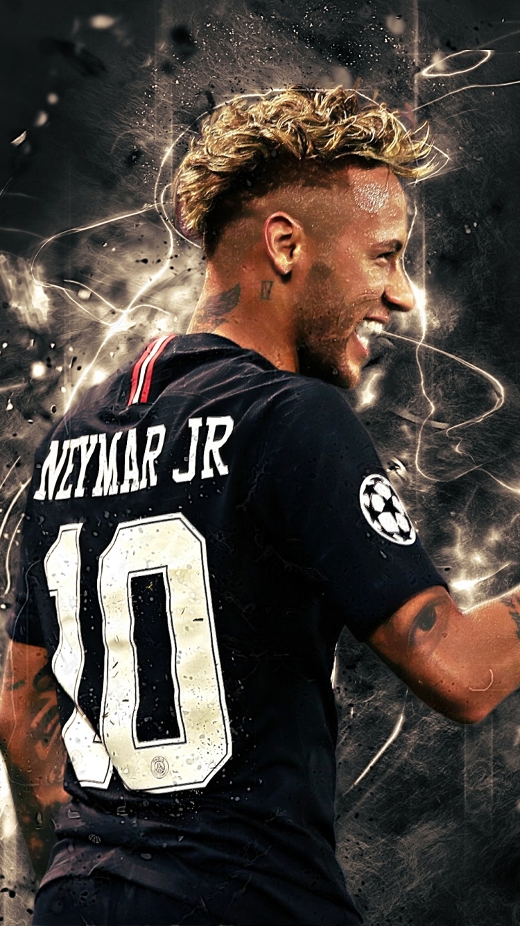 750x1340 Wallpaper / Sports Neymar Phone Wallpaper, Paris Saint Germain F.C., Soccer,  Free Download, Phone