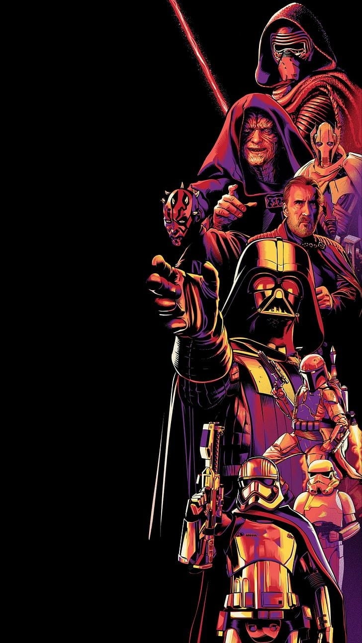 730x1300 HD wallpaper: amoled, dark, Star Wars, vertical, Phone