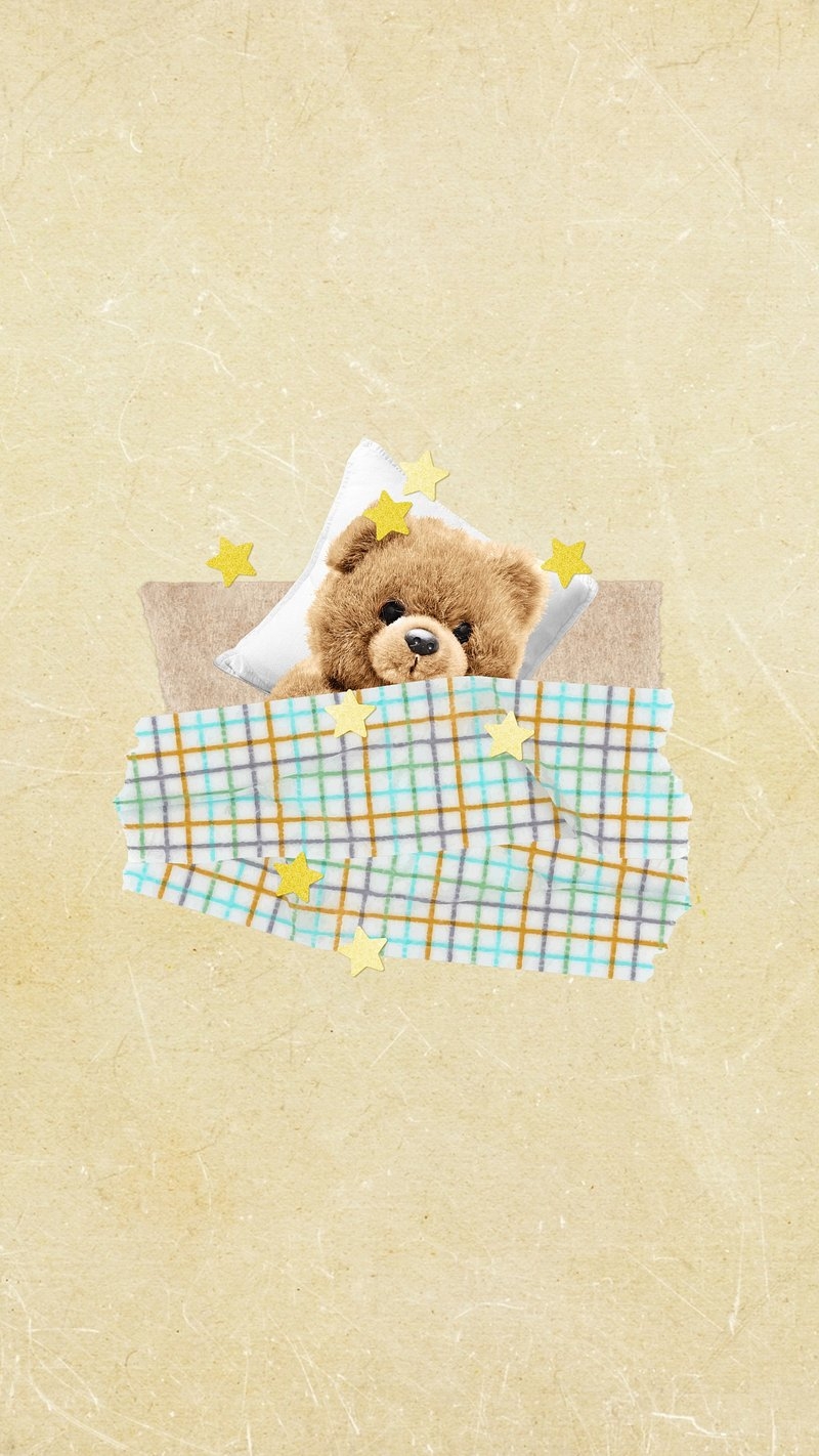 800x1430 Teddy bear sleeping iPhone wallpaper, Phone