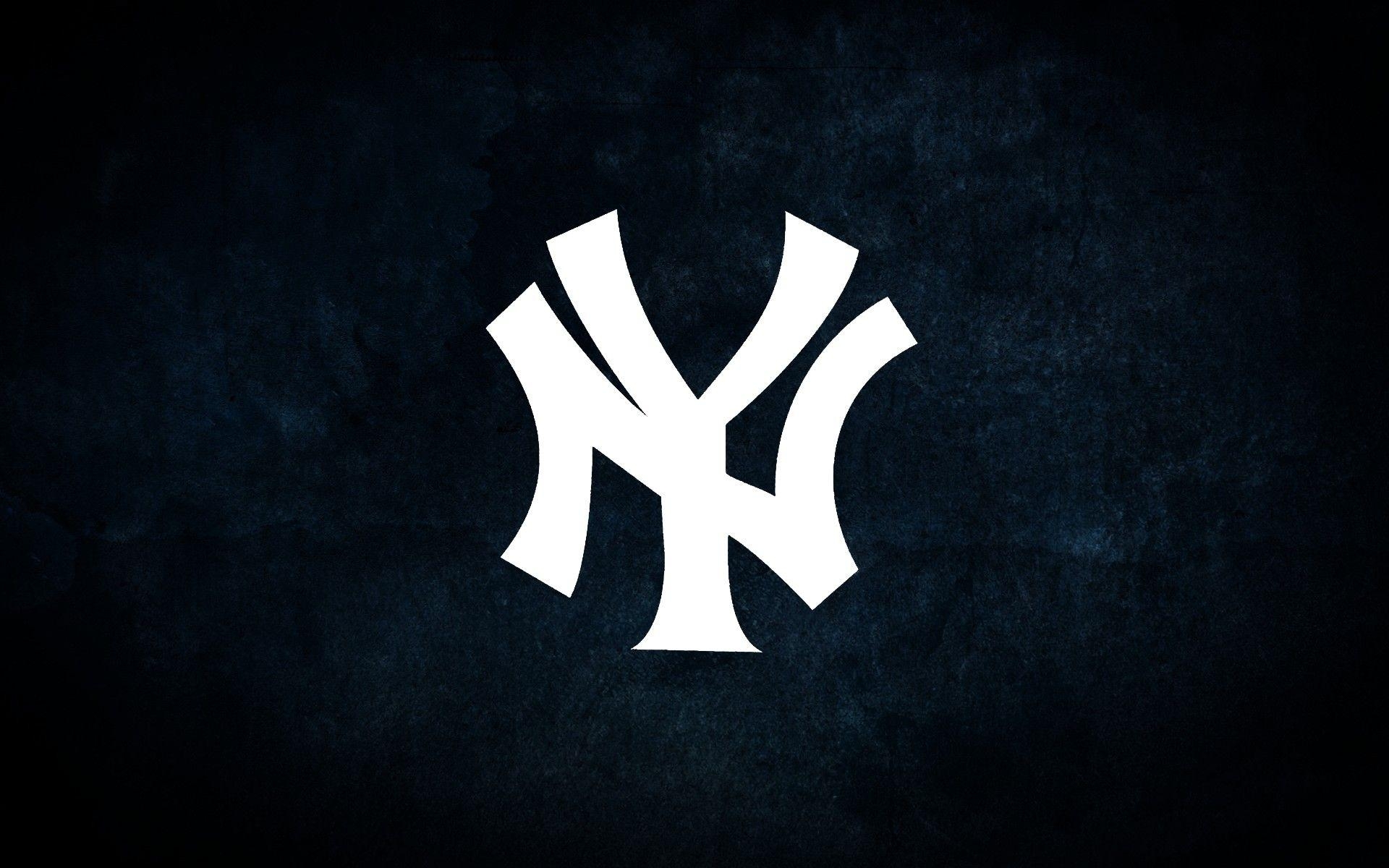 1920x1200 New York Yankees Logo On Blue Stained Background. HQ Wallpaper, Desktop