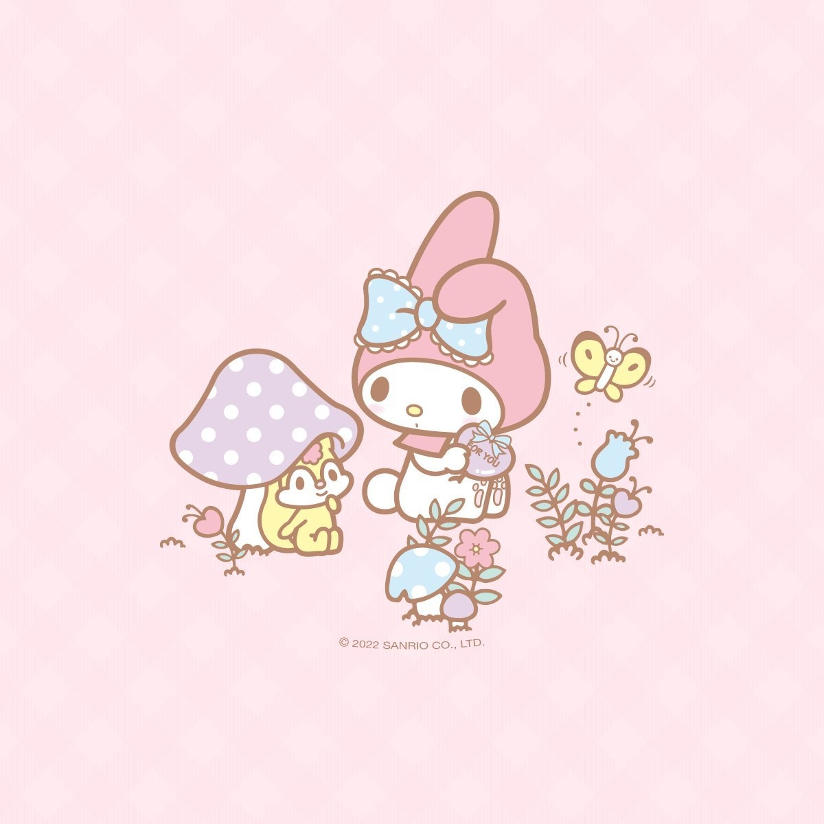 1200x1200 Sanrio My Melody on the go with new background for your phone!, Phone