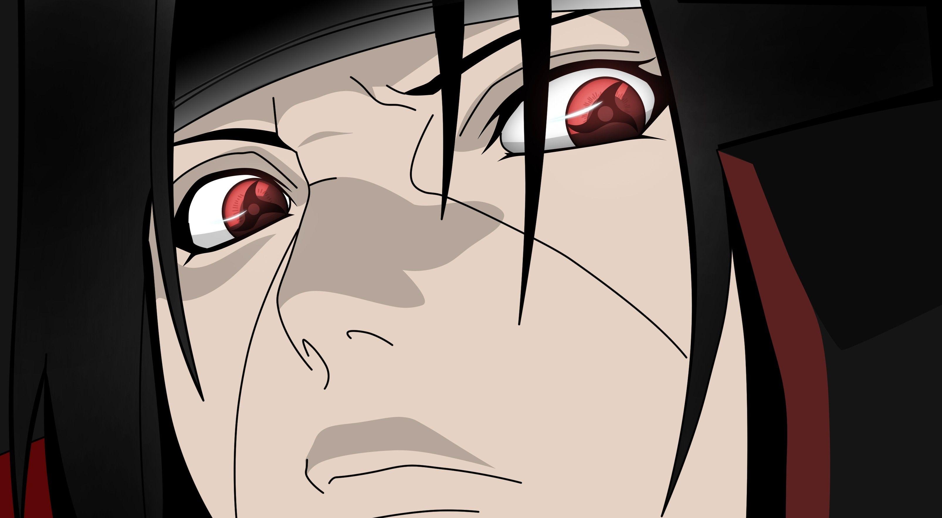 3220x1770 Uchiha Itachi, Naruto Shippuuden, Eternal Mangekyou Sharingan, Desktop