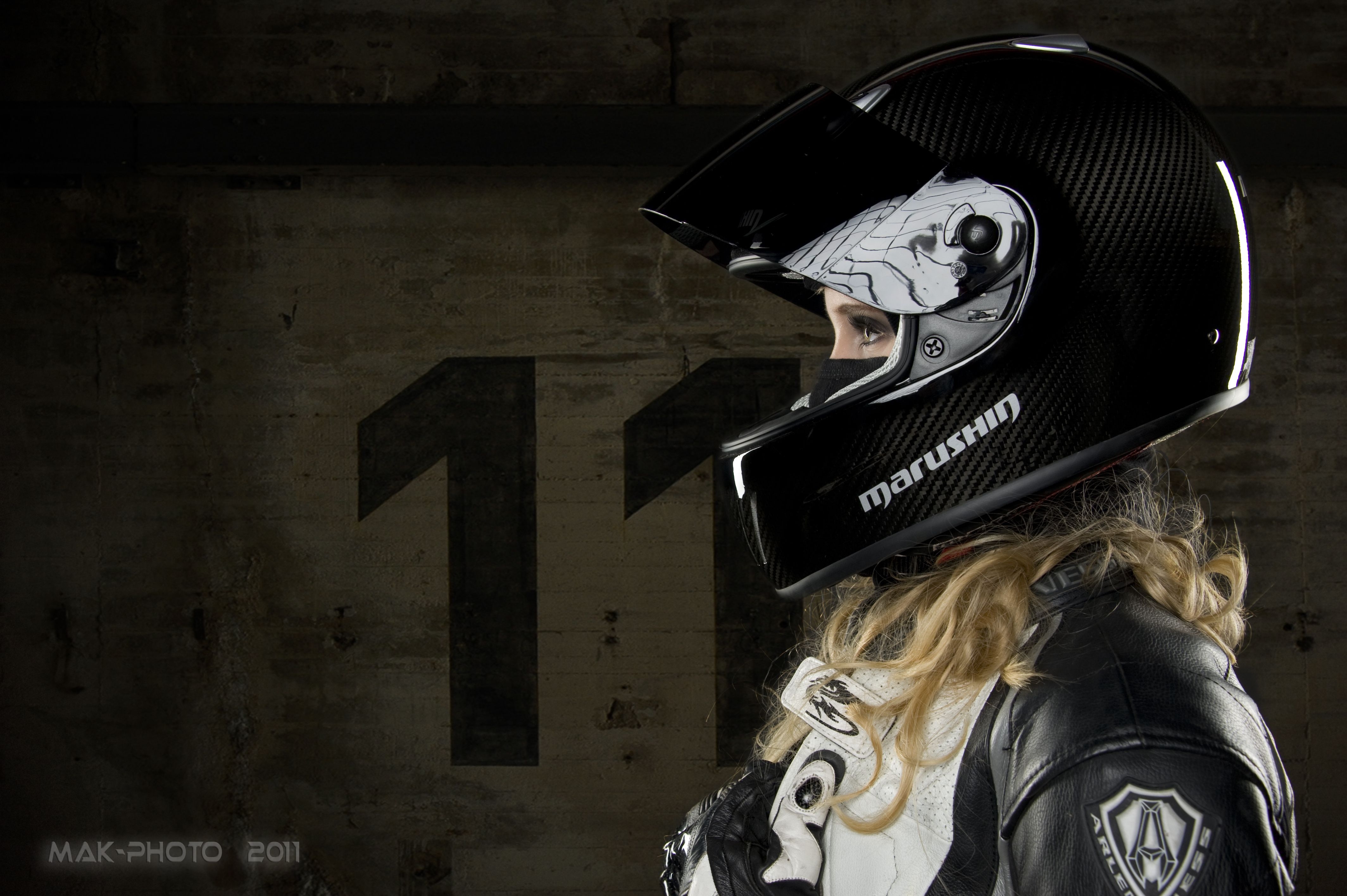 4260x2840 helmet: Biker Girl With Helmet Wallpaper, Desktop