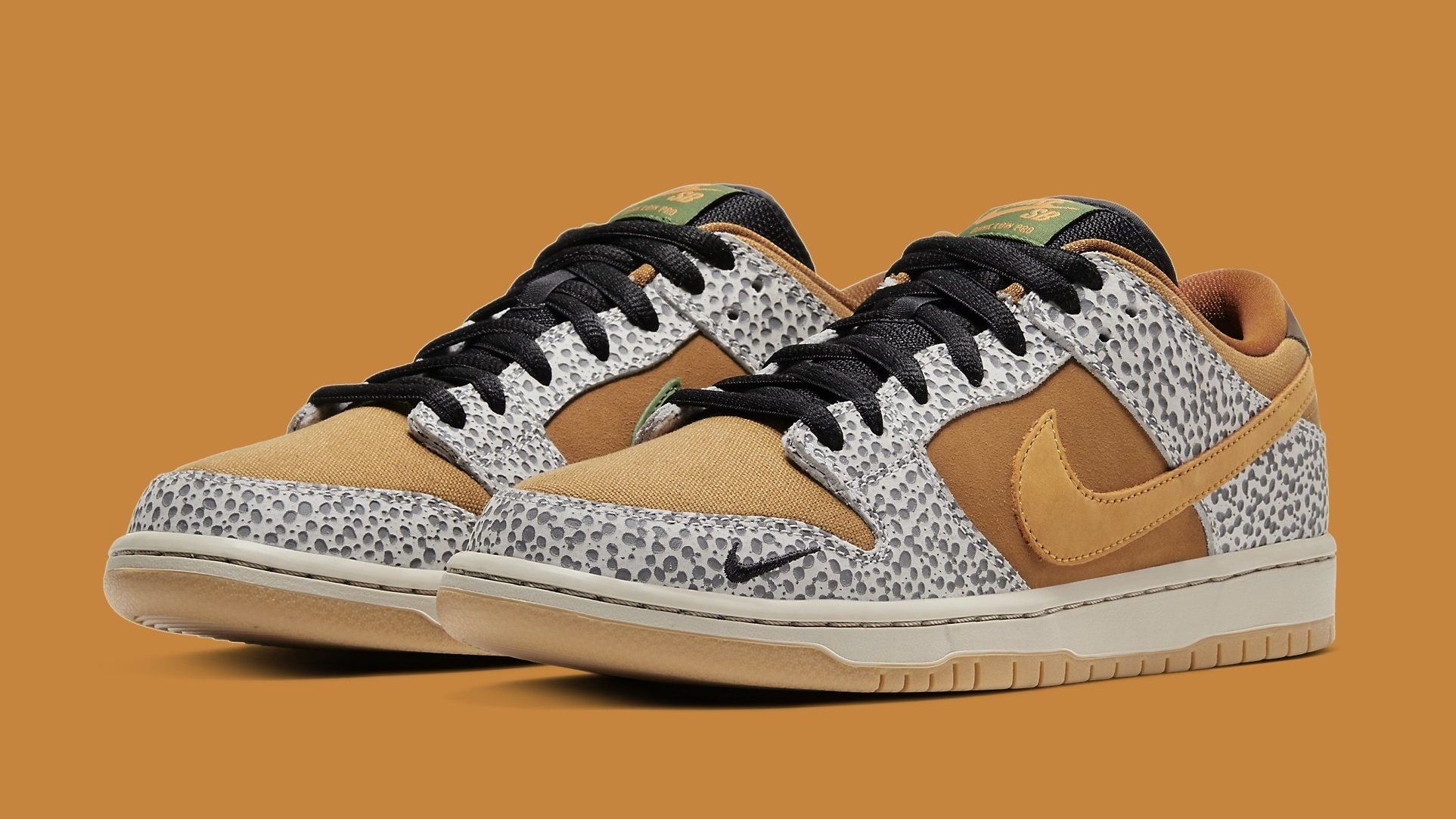 1930x1090 Nike SB Dunk Low Safari Release Date Toe CD2563 002, Desktop