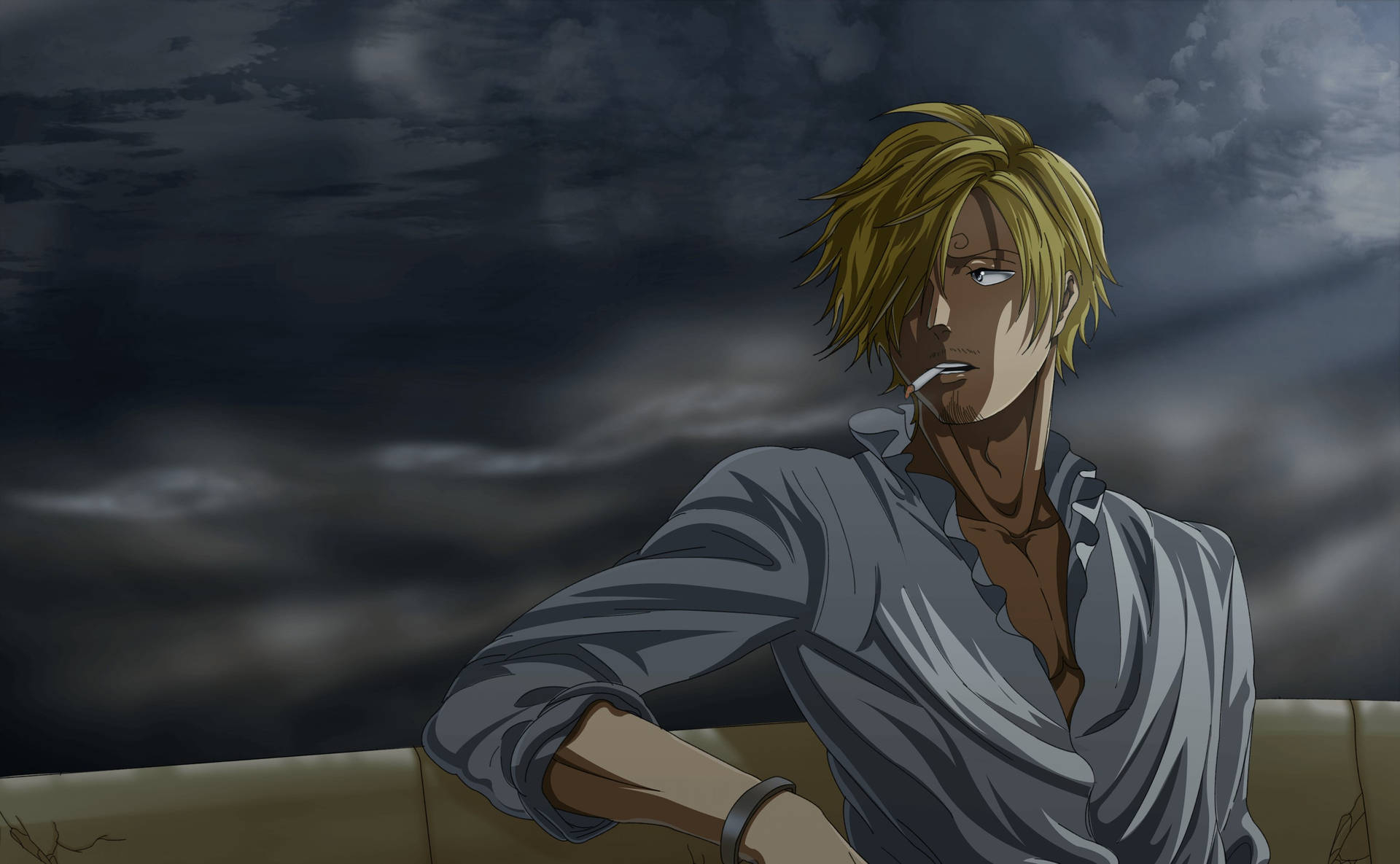 1920x1190 Download Sanji's somber demeanor speaks of the struggles he has faced Wallpaper, Desktop