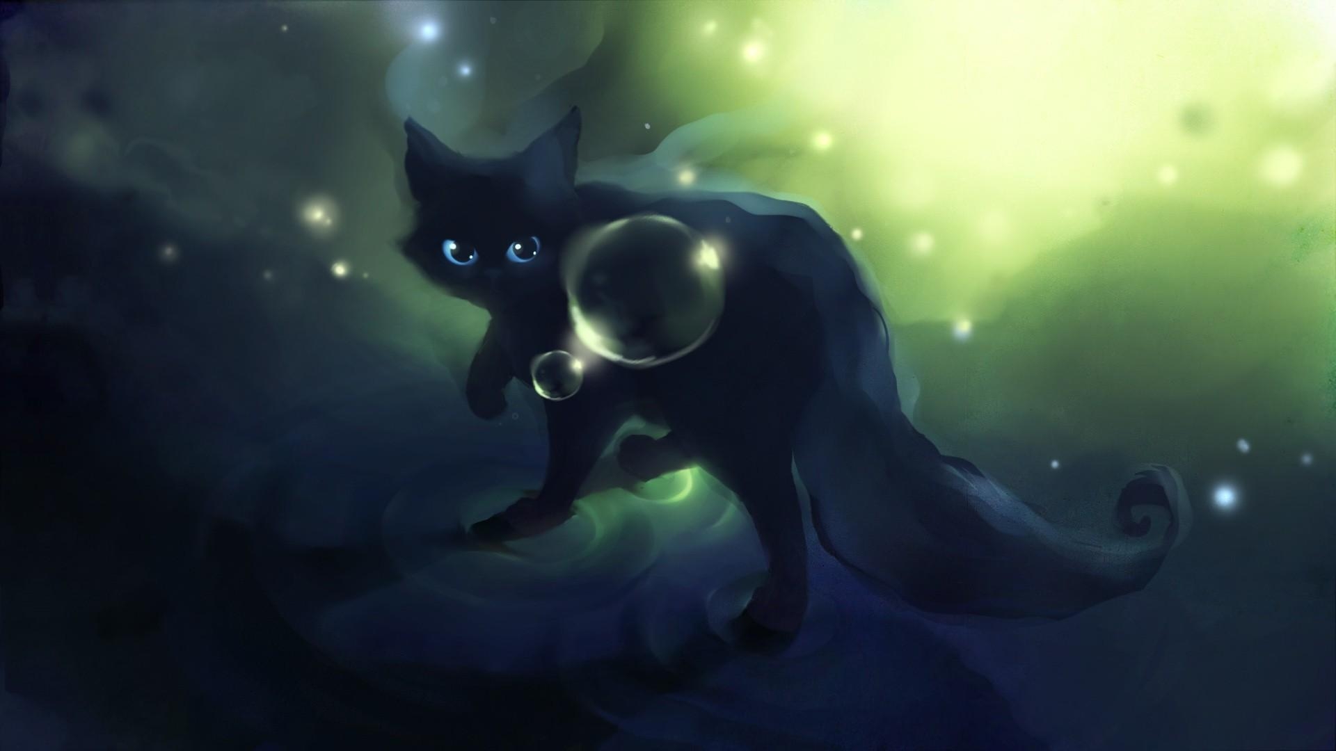 1920x1080 Anime Black Cat Wallpaper  Desktop Wallpaper HD Image, Desktop