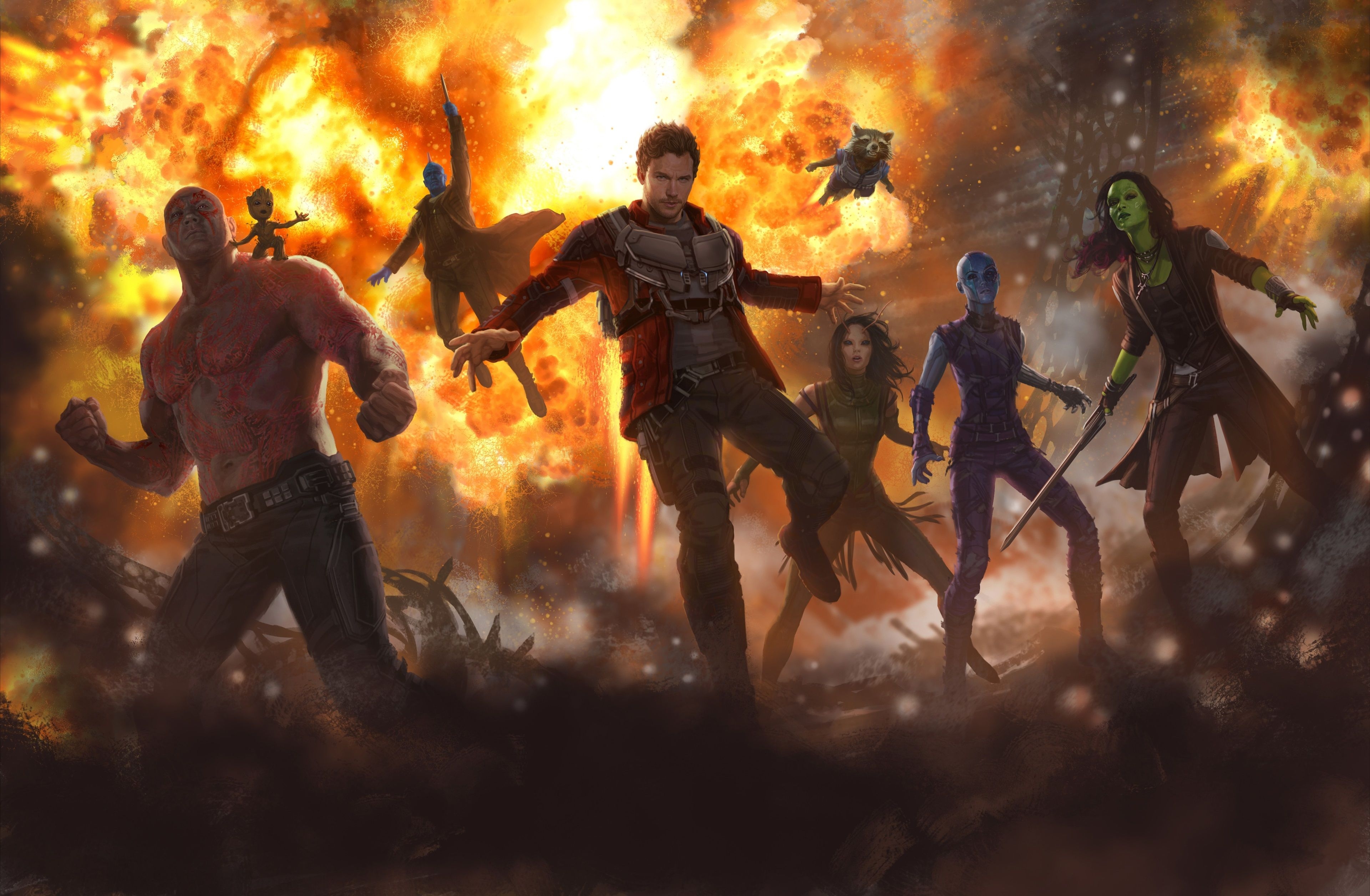 3840x2520  guardians of the galaxy vol 2 4k pc wallpaper free download HD, Desktop